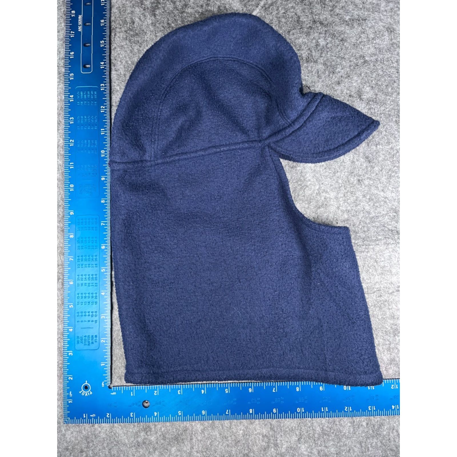 Vintage Ski Mask Beanie Adult One Size Blue Knit Polyester Fleece Camp Snow Ski Snowboard Hat/Cap Mens Size US M / EU 48-50 / 2 - 4 Thumbnail