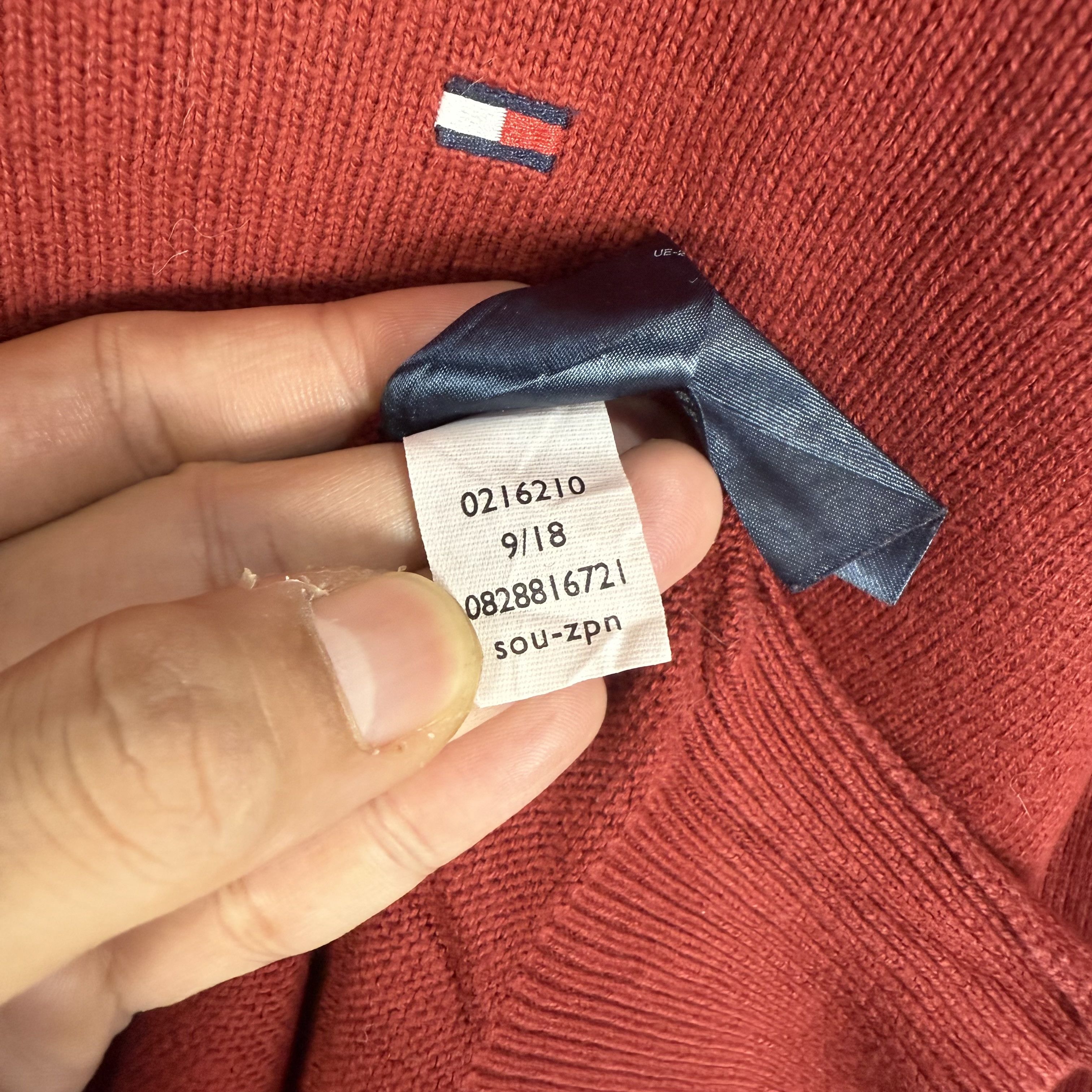 Tommy Hilfiger Tommy Hilfiger Half Zip Knit Sweater Size US XL / EU 56 / 4 - 5 Thumbnail