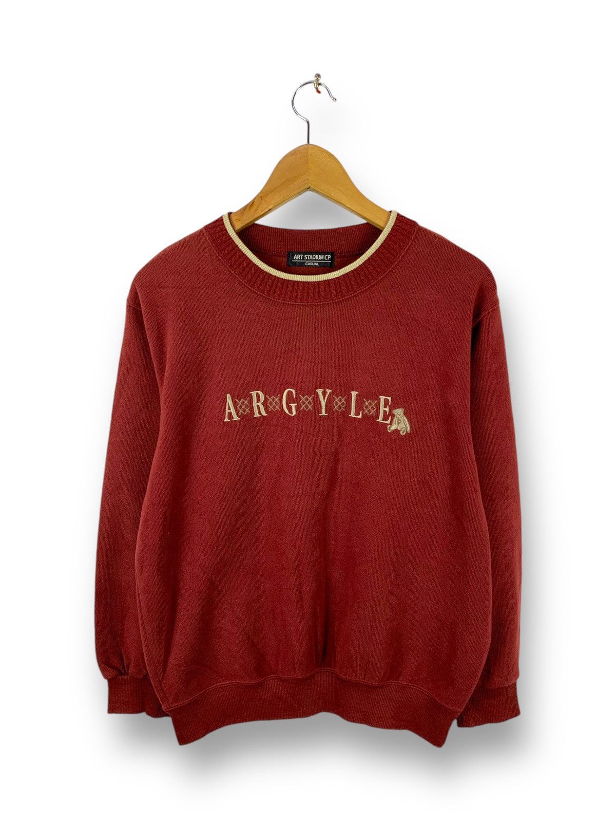 Japanese Brand Steals! Art Stadium CP Argyle Knitted Sweater Sweatshirt Size US M / EU 48-50 / 2 - 1 Thumbnail