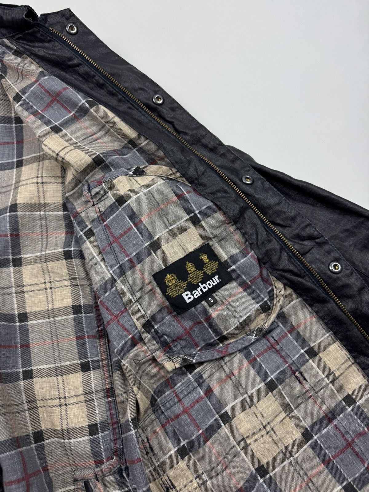 Barbour Barbour Keats Black Linen/Polyurethane Coat Jacket Size US S / EU 44-46 / 1 - 13 Thumbnail