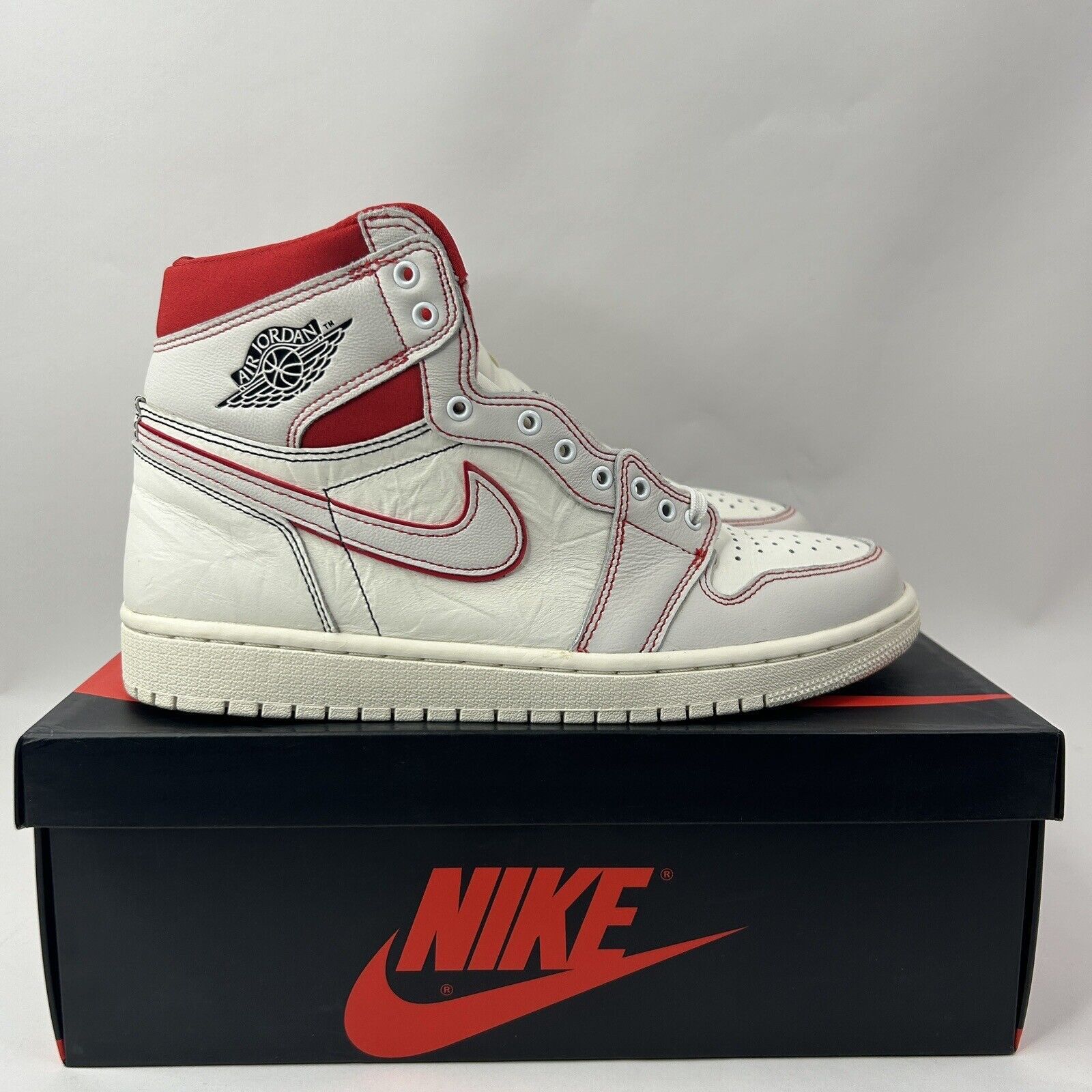 Nike Nike Air Jordan 1 High OG “Phantom/Gym Red” 2024 Size US 9.5 / EU 42-43 - 4 Thumbnail