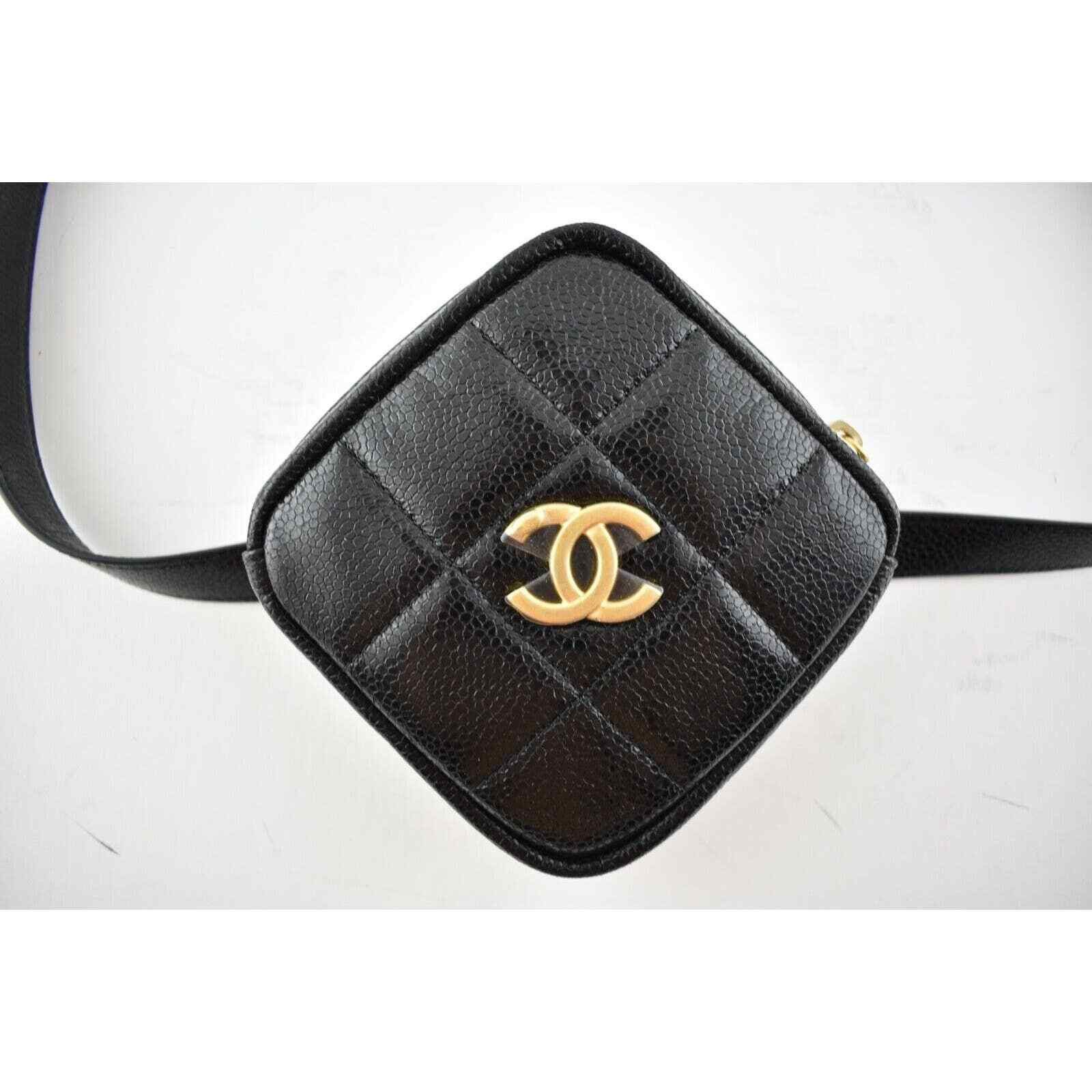 Chanel Chanel Caviar Quilted Gold CC Waist Fanny Pack Bum Belt Bag Size ONE SIZE - 2 Thumbnail