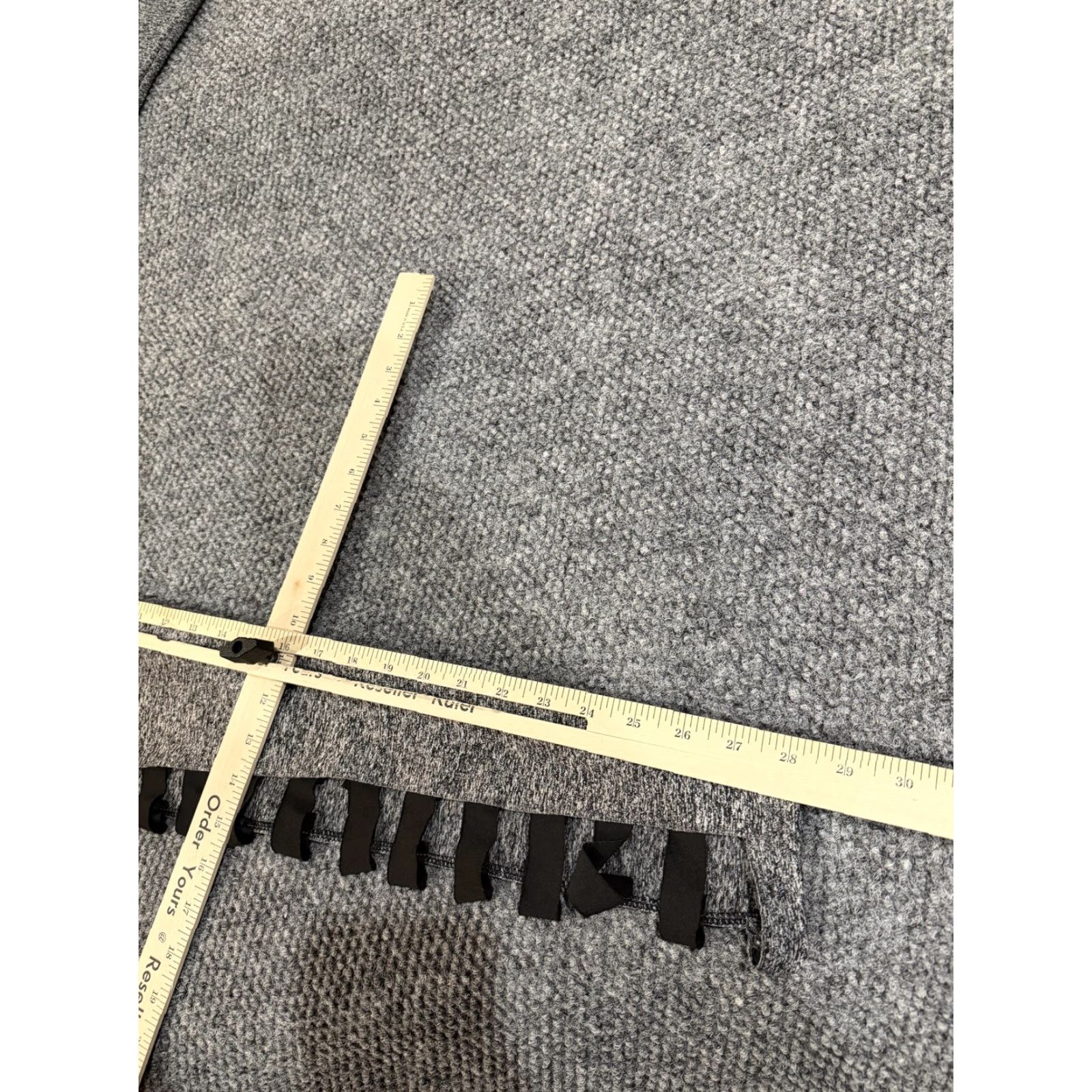 Logo 7 Leggings Womens Large Gray Side Lace Up Cutout Logo Panel Athletic Yoga Pants Size 36" / US 14 / IT 50 - 7 Thumbnail