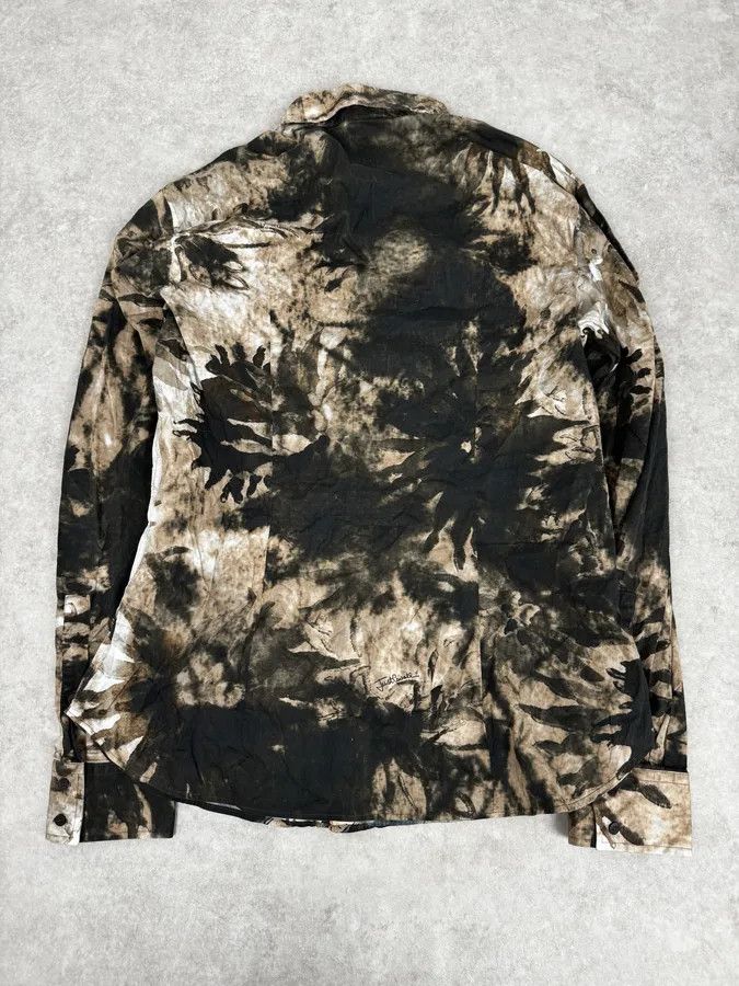 Just Cavalli AW2010 Cavalli Brown Leaf Print Modern Shirt Size US M / EU 48-50 / 2 - 4 Thumbnail