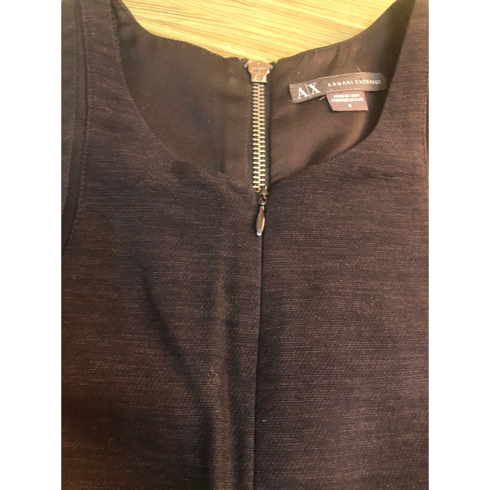 Armani Exchange A/X Armani Exchange Black Sleeveless Fit Flare Dress Size 0 Size XS / US 0-2 / IT 36-38 - 4 Thumbnail