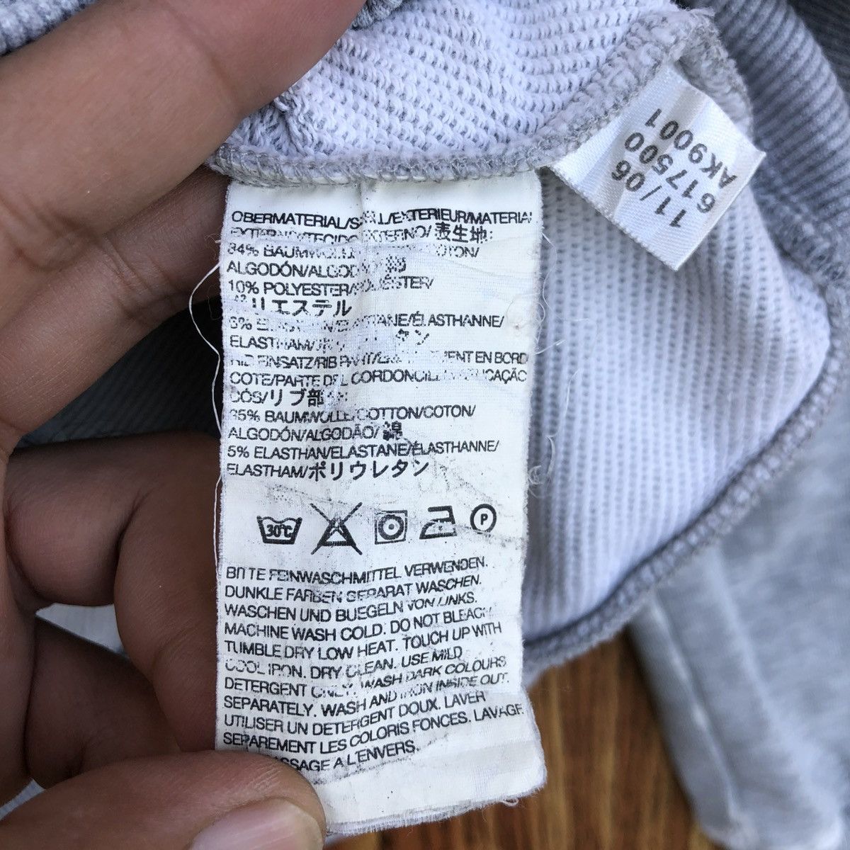 Yohji Yamamoto Vintage Y-3 Adidas Yohji Yamamoto Hoodie Zipper Sweatshirt Size S / US 4 / IT 40 - 10 Thumbnail