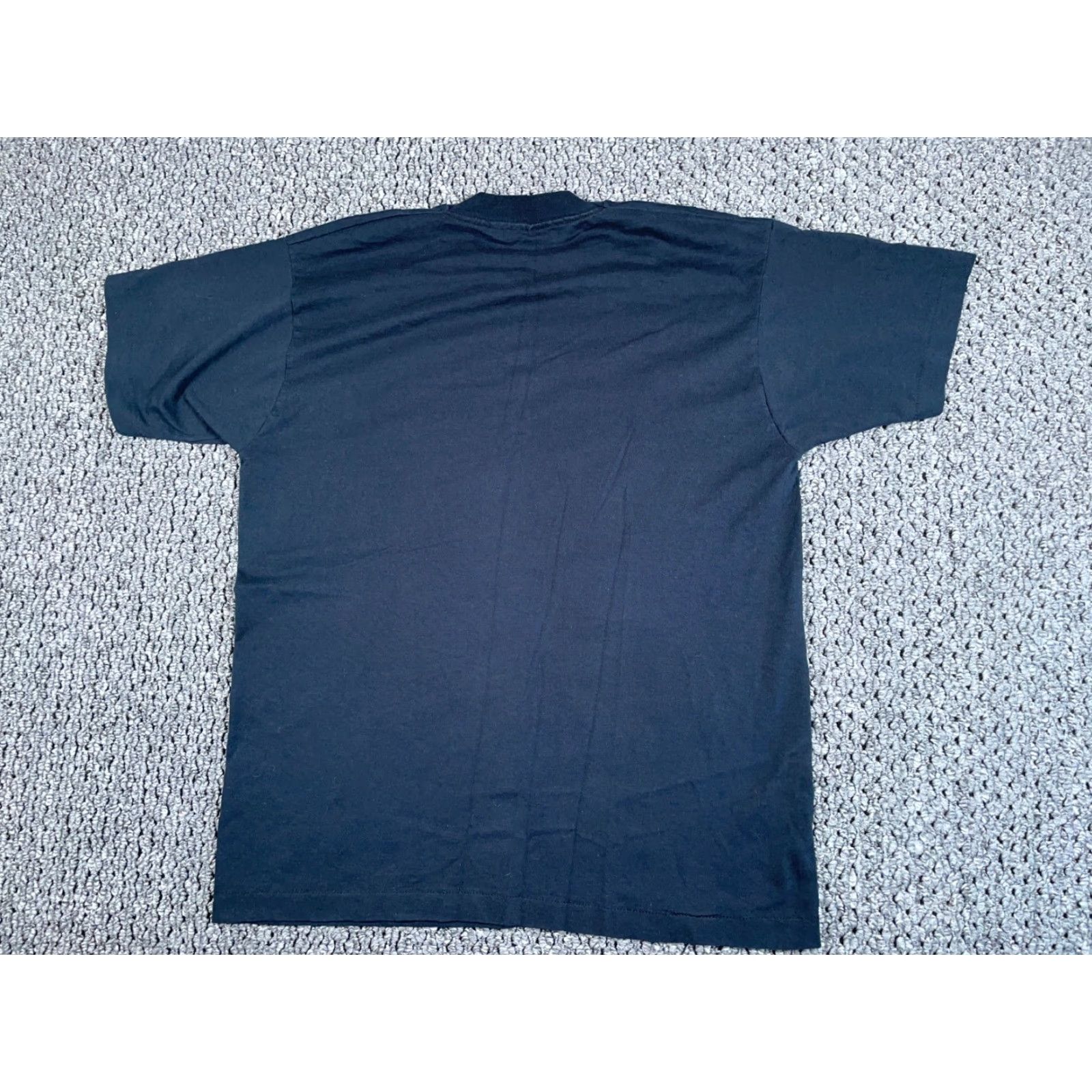 Vintage VTG 90s Desert Storm Ribbon T-Shirt Black Screen Stars 1991 Adult XL (Tag) Cotton Blend Military Patriotic 90s Mens Shirt Size US L / EU 52-54 / 3 - 2 Thumbnail