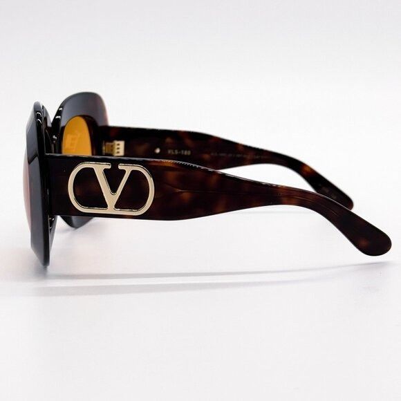 Valentino NEW VALENTINO SUNGLASSES VLS-180C HAVANA/ORANGE WOMEN EYEWEA Size ONE SIZE - 6 Thumbnail