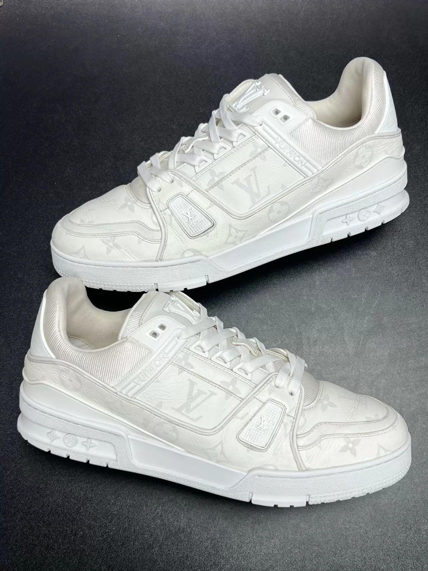 Louis Vuitton LV Trainer Floral Monogram White UK9/43 (New) Size US 10 / EU 43 - 5 Thumbnail