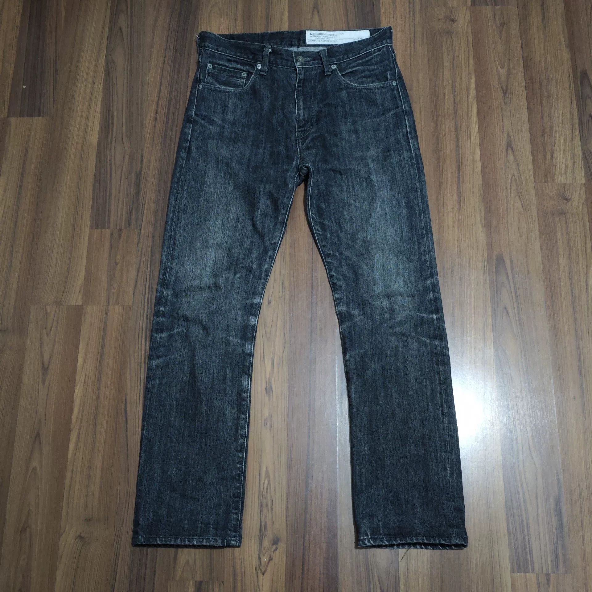 Neighborhood NEIGHBORHOOD DPM Basic Washed Raw Denim Jeans Size US 30 / EU 46 - 1 Thumbnail