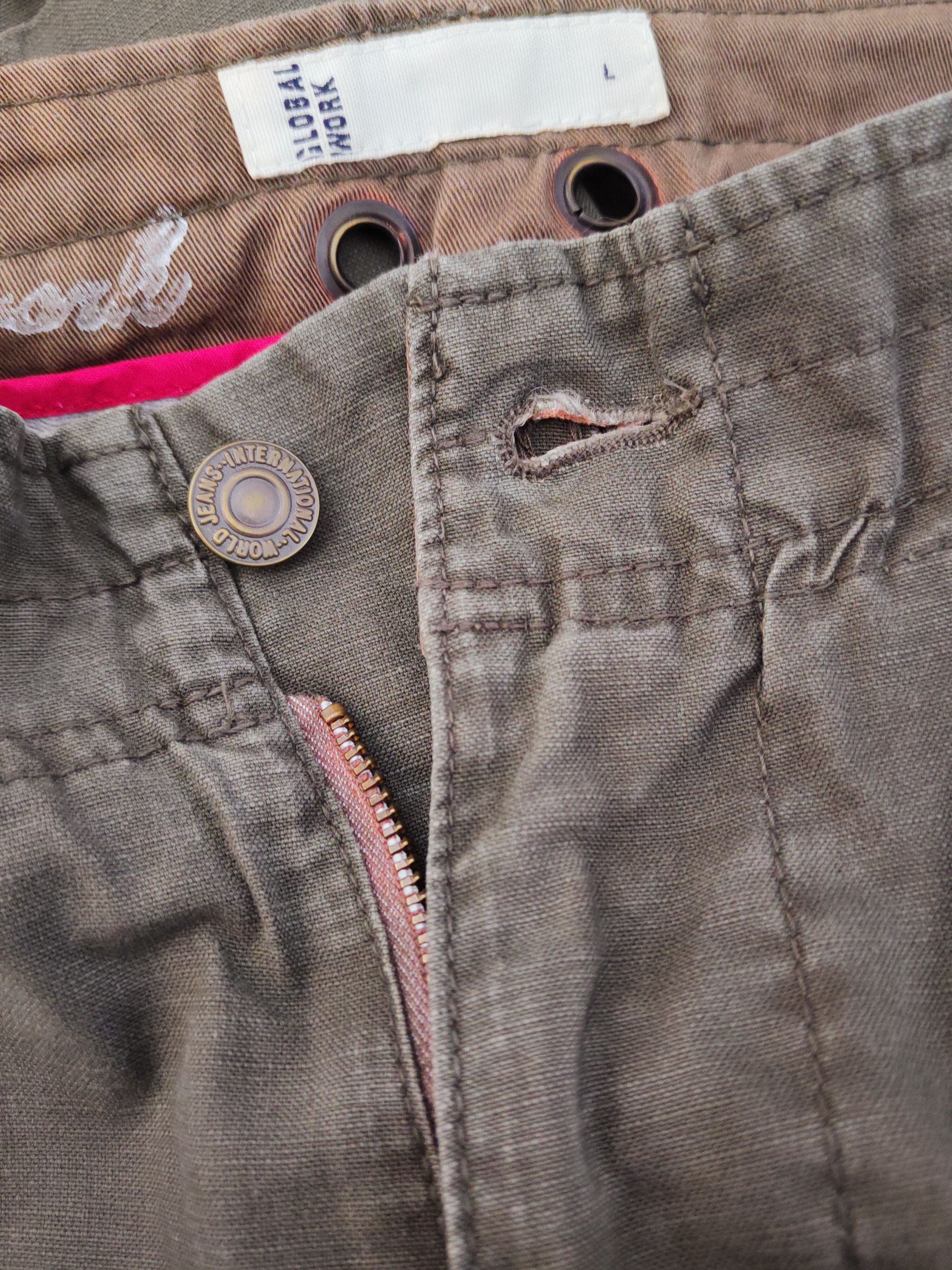 Global Work × Vintage Vintage Global Work Olive Multi Tactical pocket Cargo Pants Size US 36 / EU 52 - 12 Thumbnail