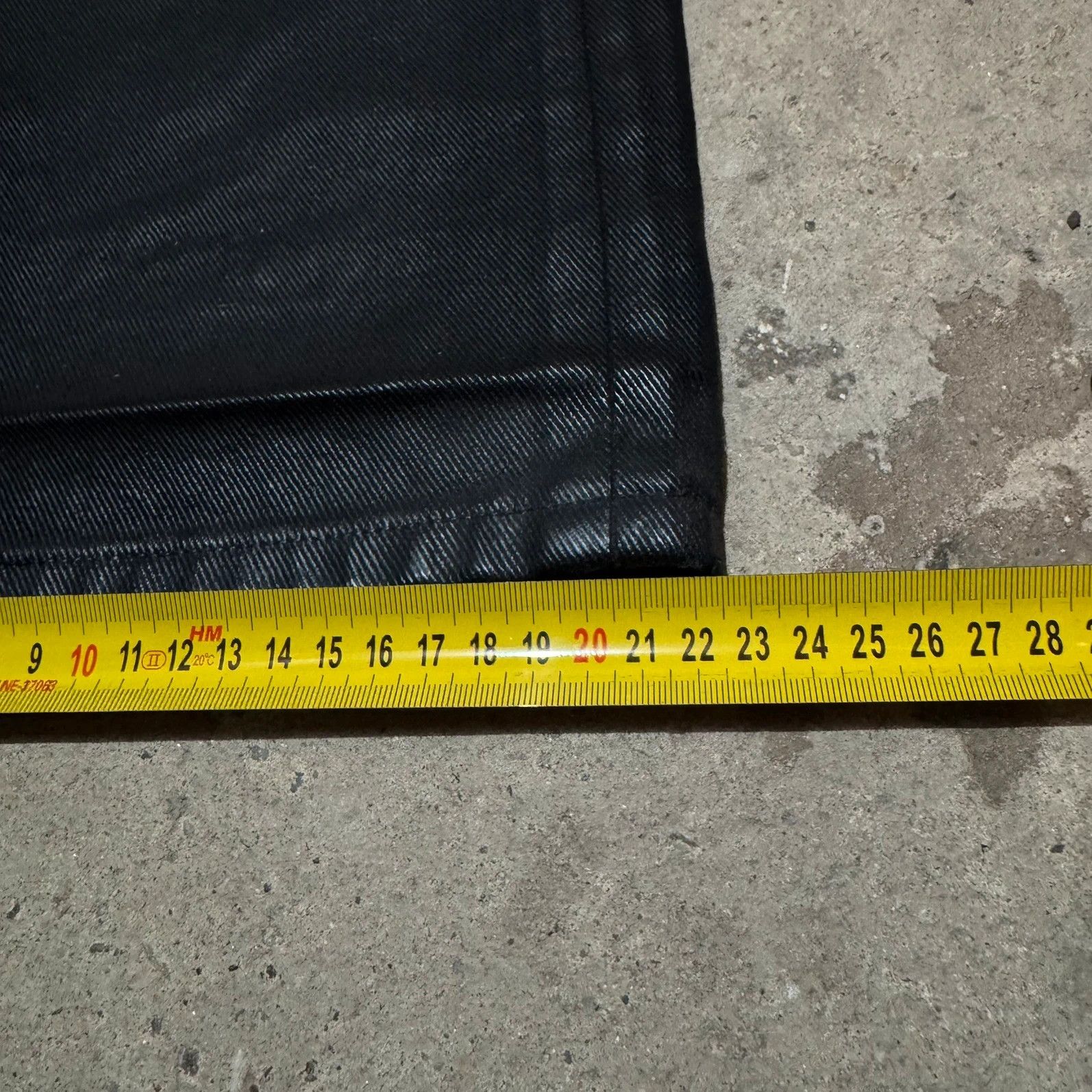 Helmut Lang S/S 1999 Helmut Lang wax coated black denim italian cut Size US 29 - 17 Thumbnail