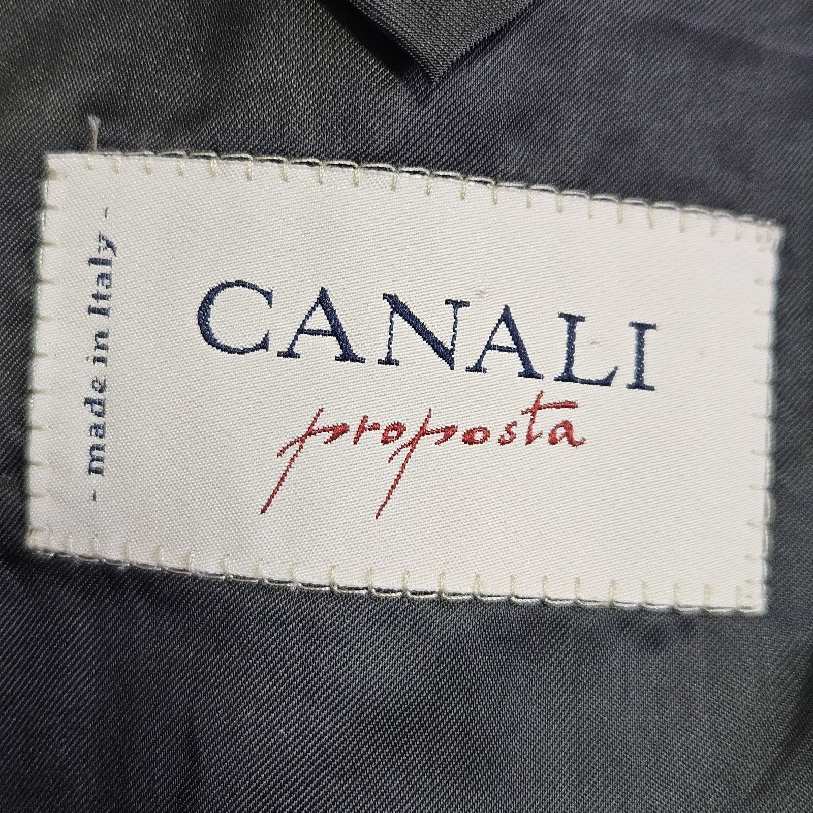 Canali Canali Proposta Enamel Gold Button Vellerian Blazer Italian Size 42L - 8 Thumbnail