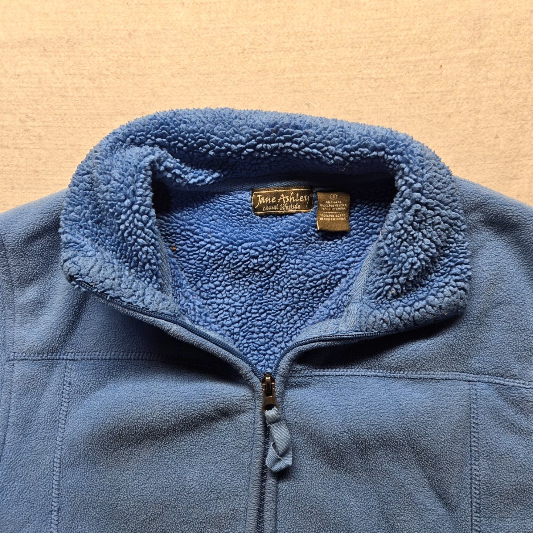 Vintage JANE ASHLEY Solid Blue Full Zip Sweater Jacket Adult Women's Size S Size S / US 4 / IT 40 - 2 Thumbnail