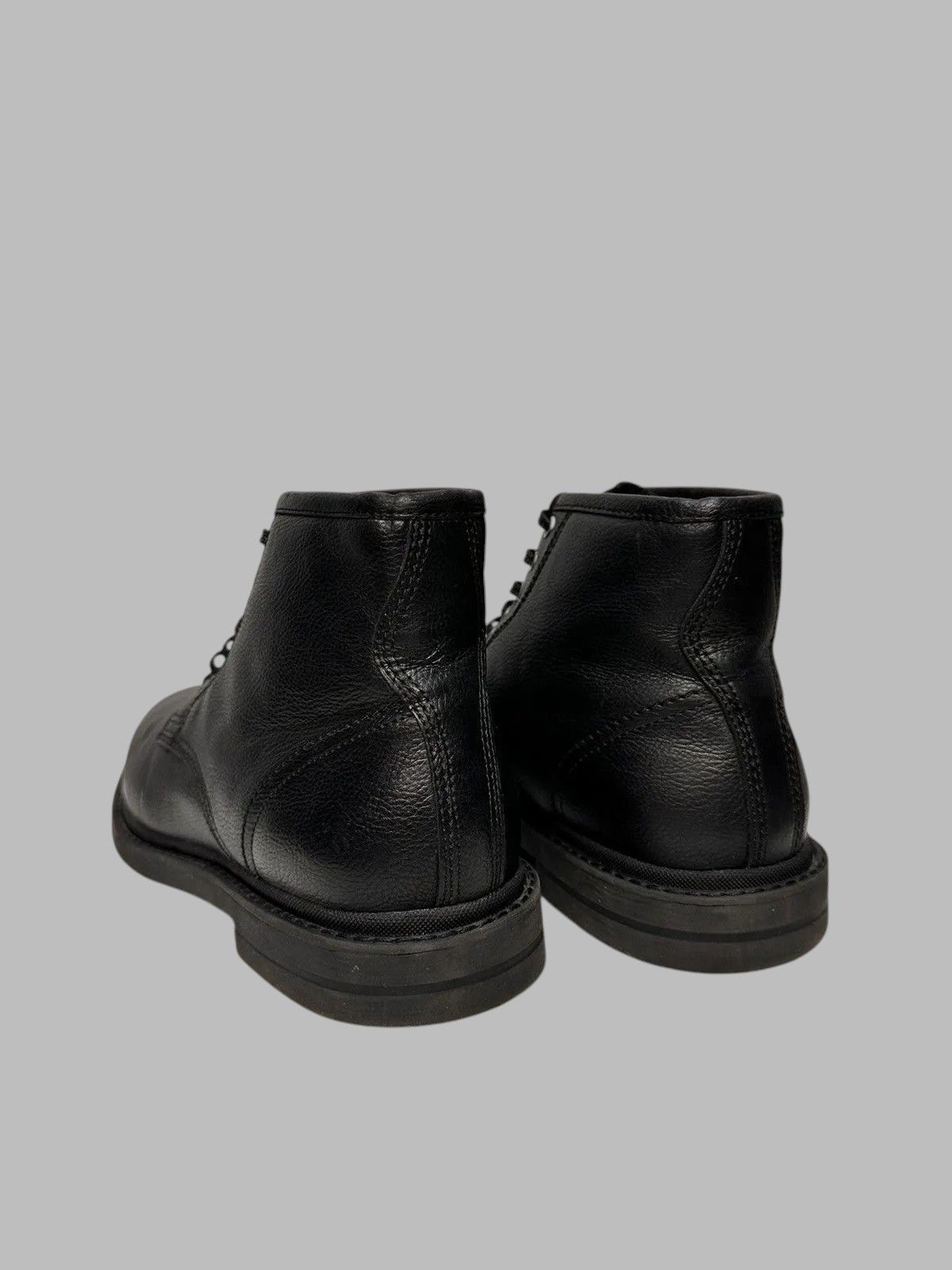14th Addiction Vintage Black Leather Combat Boots Grunge Military Style Size US 10 / EU 43 - 3 Thumbnail