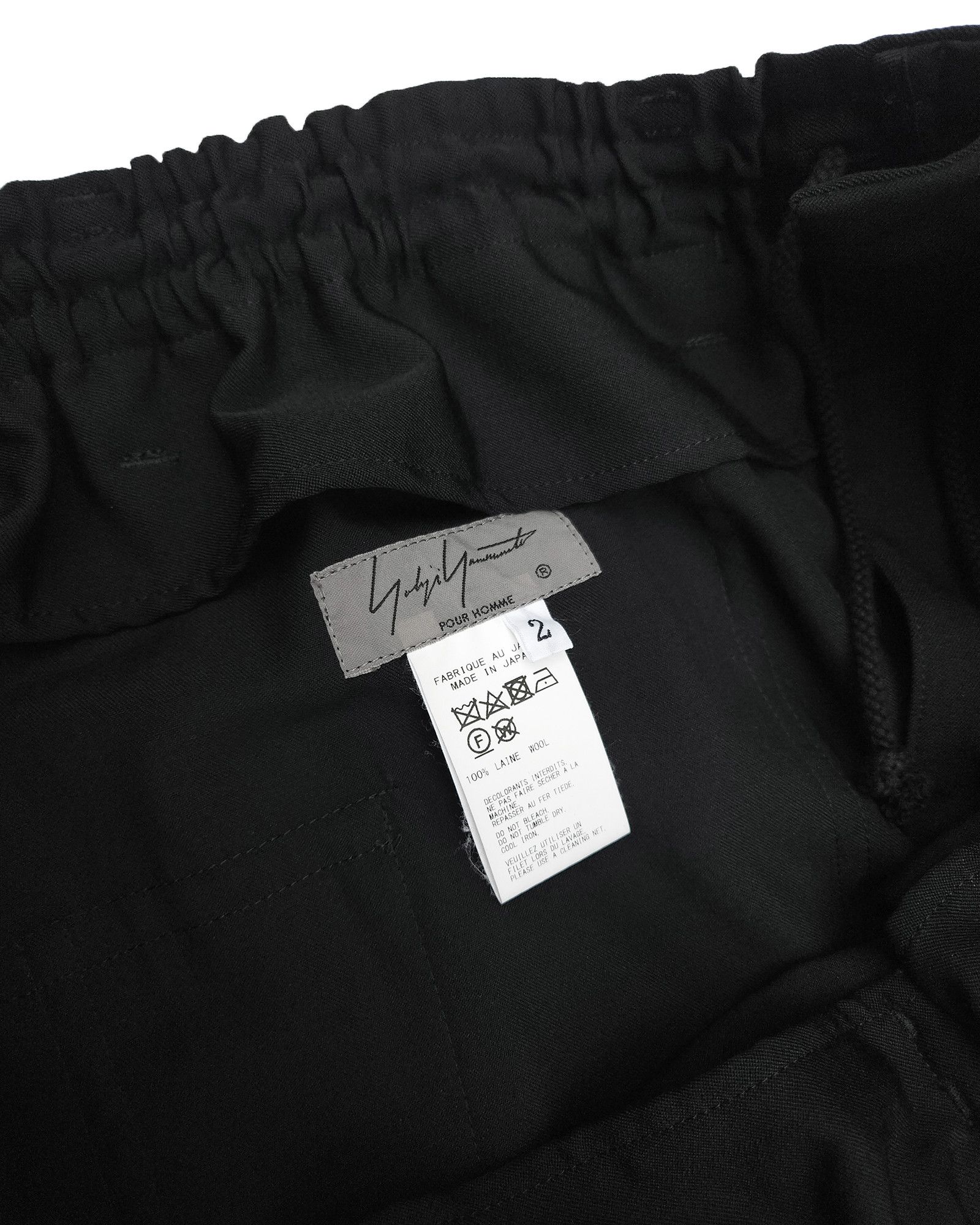 Yohji Yamamoto Size 2 Yohji Yamamoto Pour Homme Wool Gabardine Wrap Pants Size US 36 / EU 52 - 6 Thumbnail