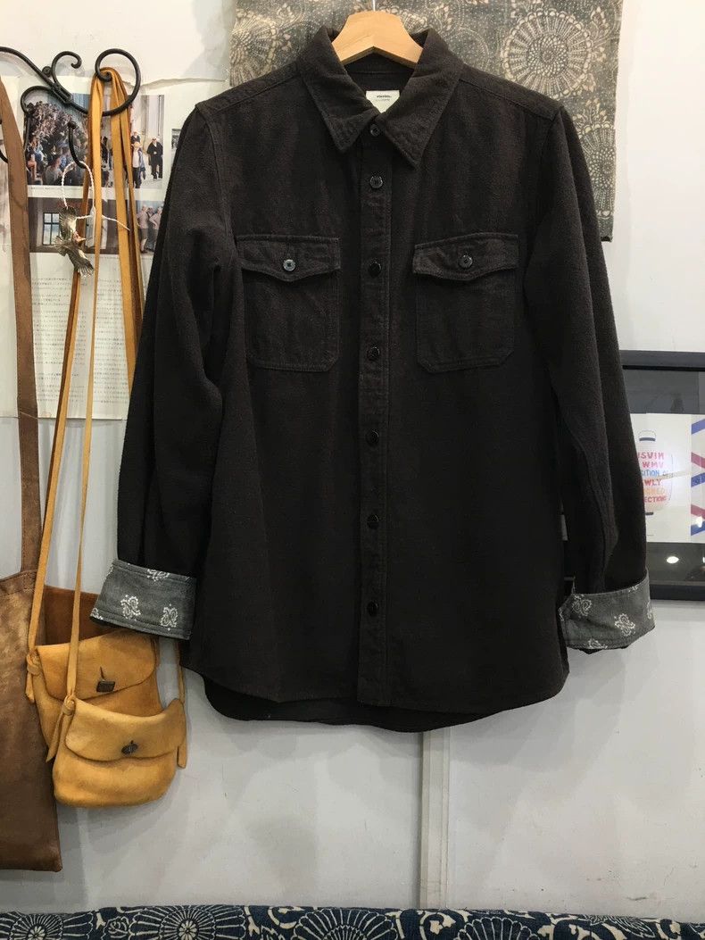 VISVIM 18AW BLACK ELK FLANNEL SHIRT