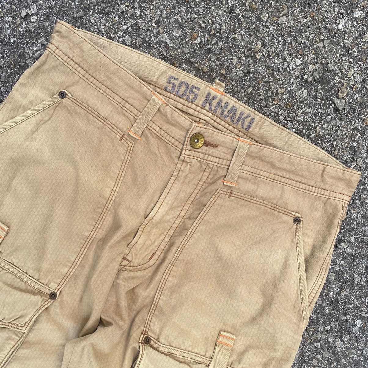 Edwin EDWIN 505 Khaki 3D Front Pocket Tactical Combat Cargo Pants Size US 33 - 4 Thumbnail