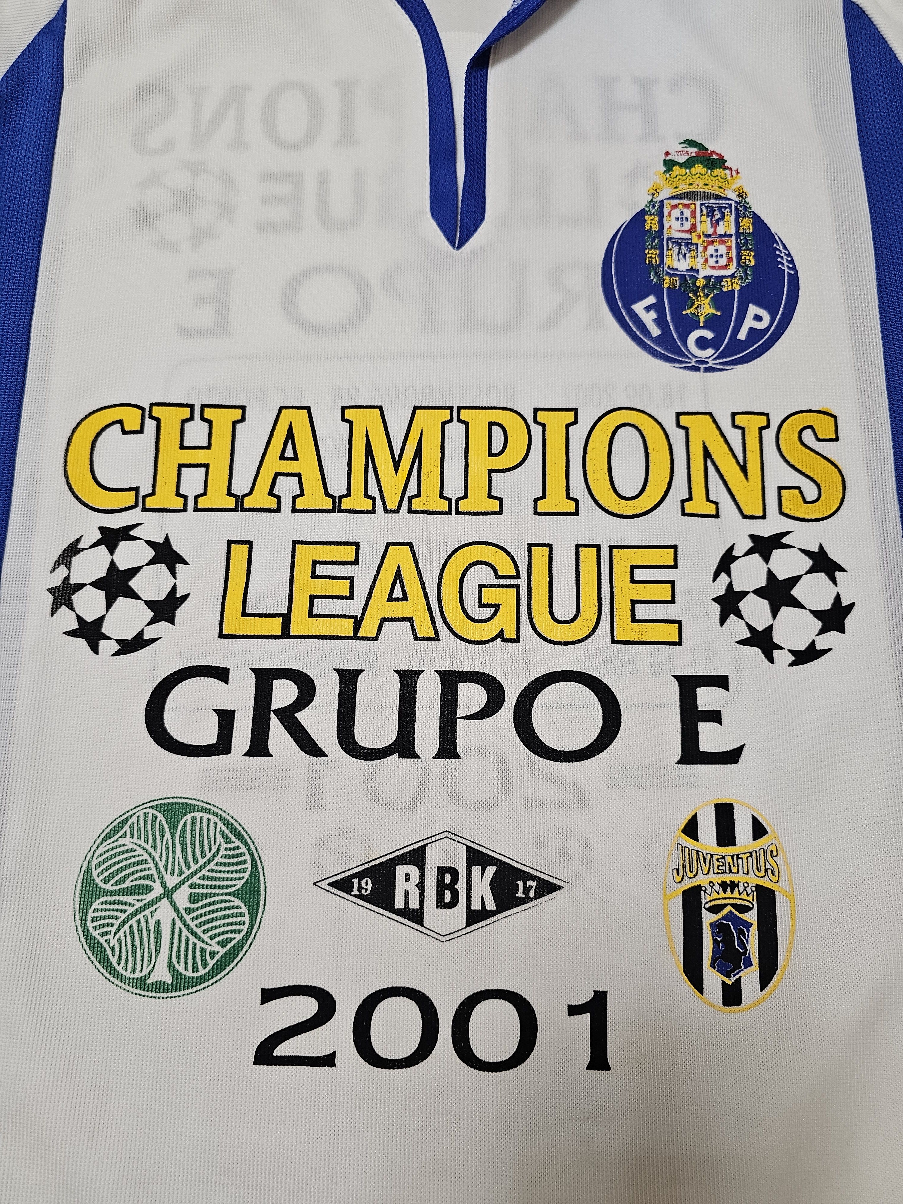 All Sport × Vintage PORTO 2001 CHAMPIONS LEAGUE FOOTBALL SHIRT SOCCER JERSEY Size US S / EU 44-46 / 1 - 3 Thumbnail