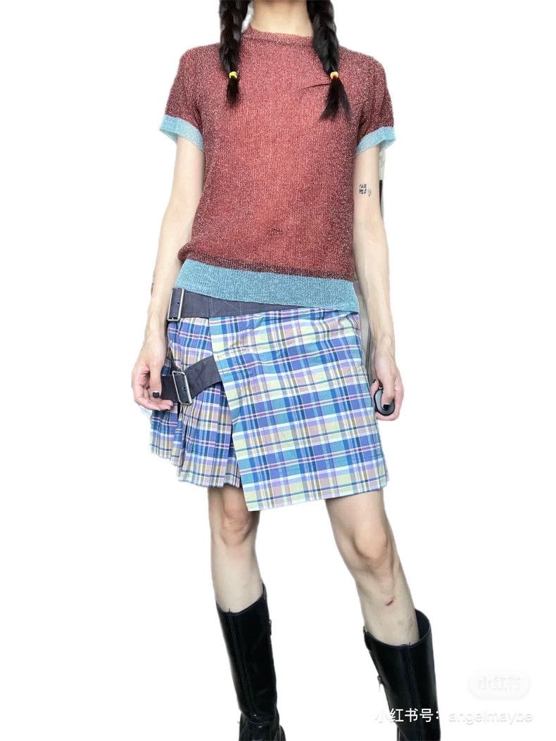 Vivienne Westwood Vivienne Westwood size3 Double pockmarked pleated half leng Size 27" / US 4 / IT 40 - 7 Thumbnail
