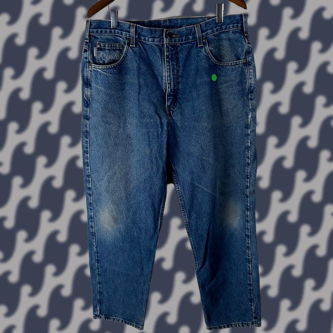 Carhartt Carhartt Jeans B17DST Relaxed Fit Denim 38x30 Mens Medium Wash Blue Workwear Jeans Size US 38 / EU 54 - 1 Thumbnail