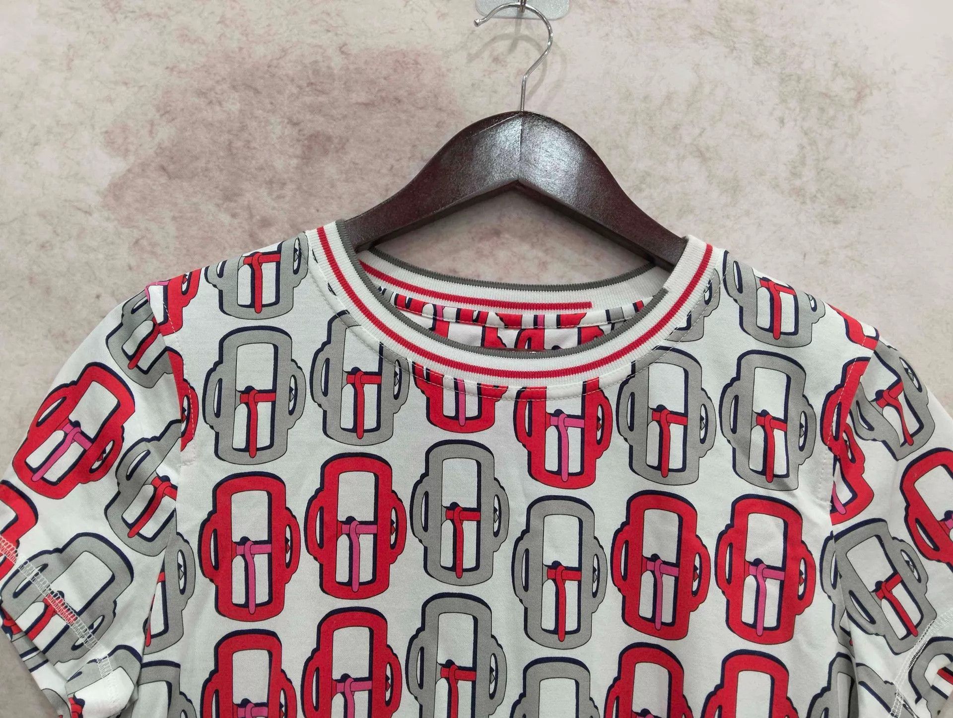 Hermes HERMES crewneck all-over printed T-shirt 38 99 New Size S / US 4 / IT 40 - 3 Thumbnail