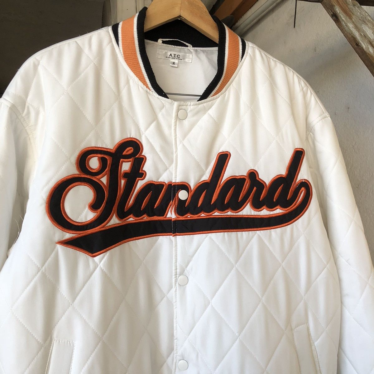 In The Attic Rare🔥 In The Attic "Standard" Logo Quilt Varsity Jacket Size US M / EU 48-50 / 2 - 4 Thumbnail