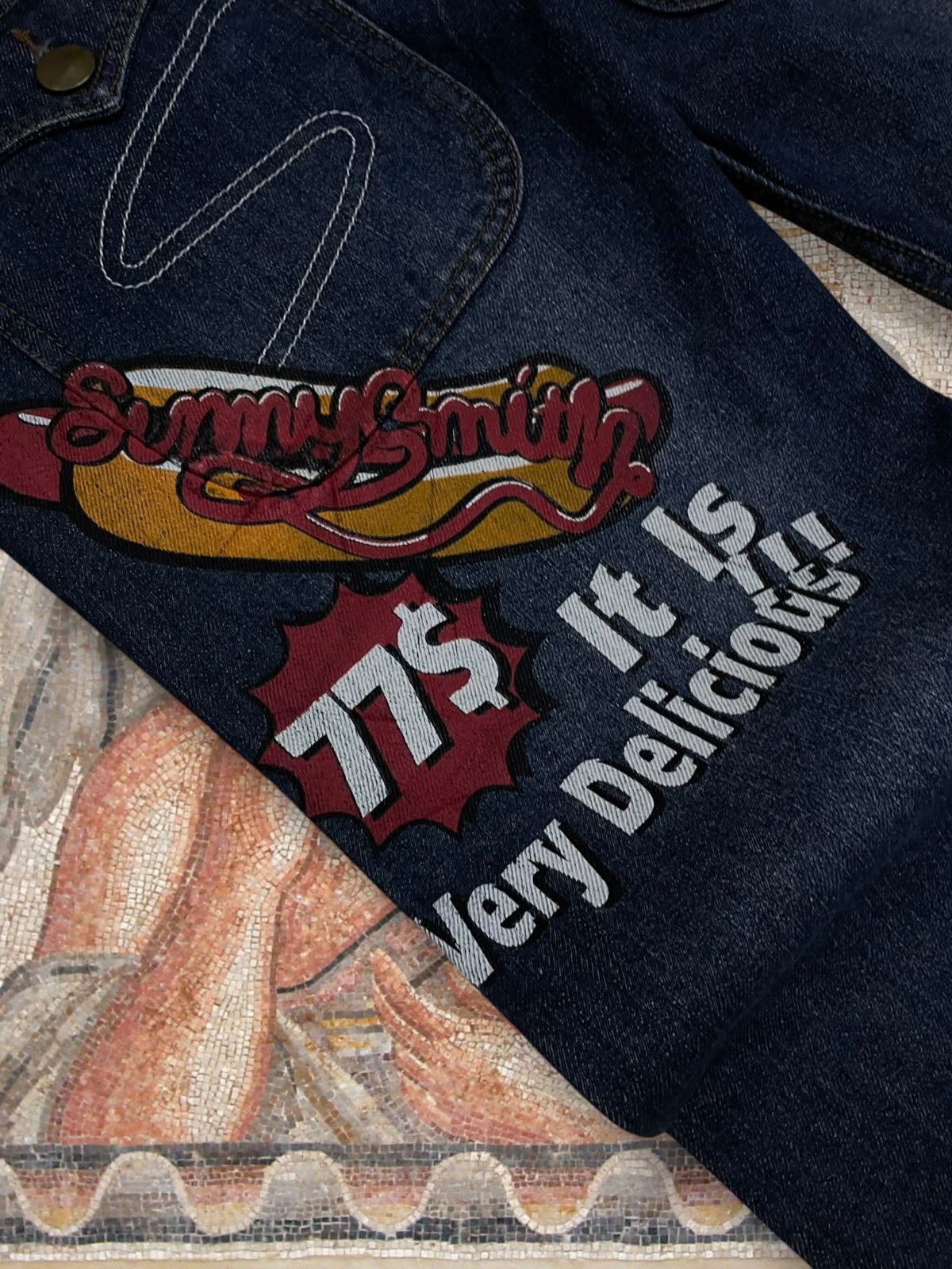 Hysteric Glamour Vintate Og 1990s Japan Designer Sunny Smith Patchwork Grunge Size US 32 / EU 48 - 17 Thumbnail