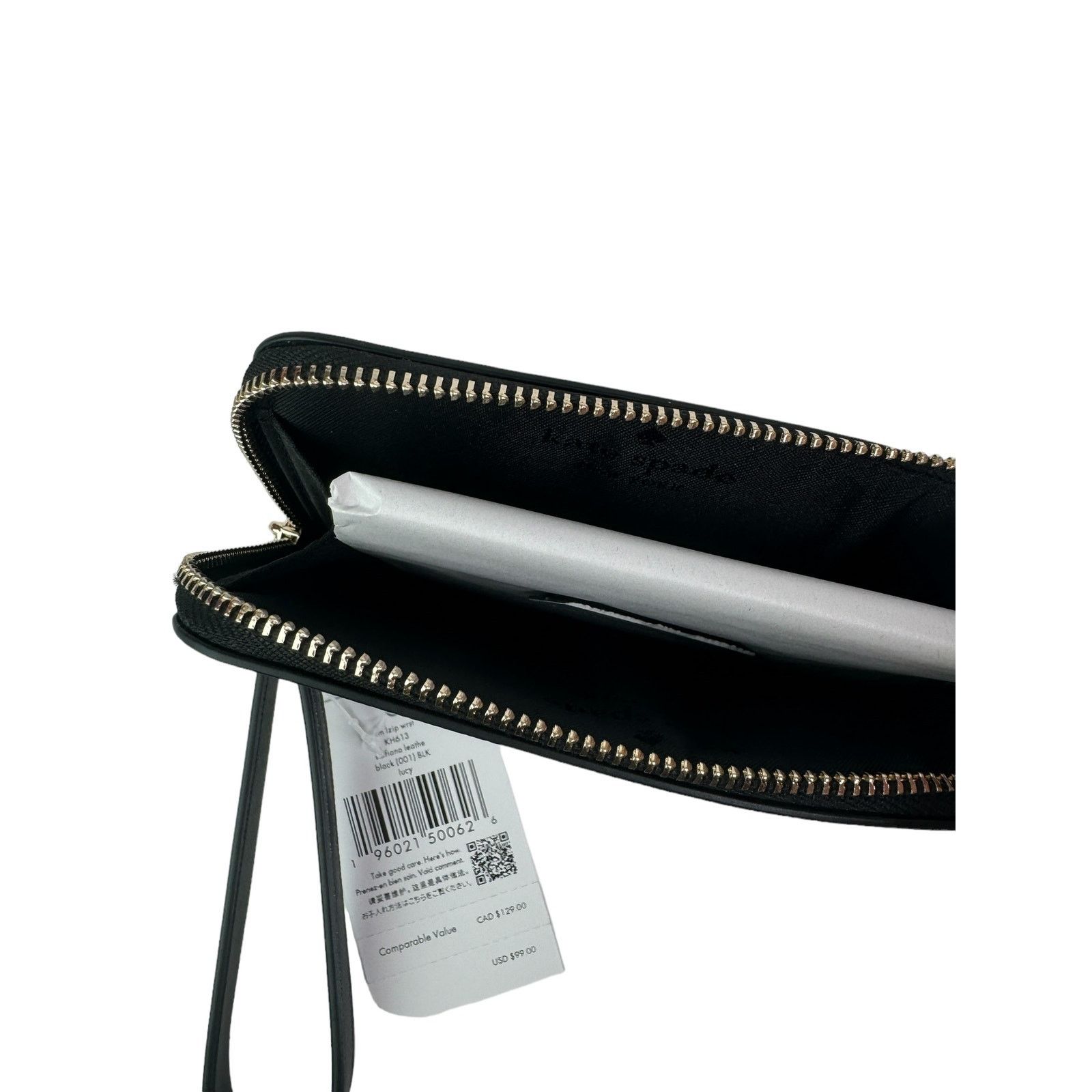 Kate Spade Kate Spade Lucy SMALL L-zip Wristlet black Size ONE SIZE - 3 Thumbnail