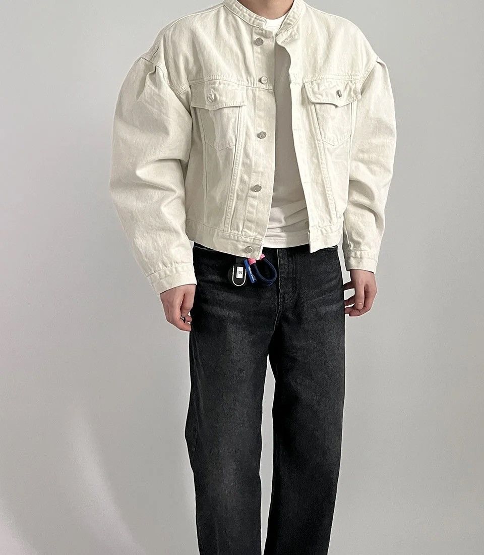 Japanese Brand × Vintage Denim Casual with Pockets hip-hop bomber jacket y2k 90’s Size US L / EU 52-54 / 3 - 2 Thumbnail