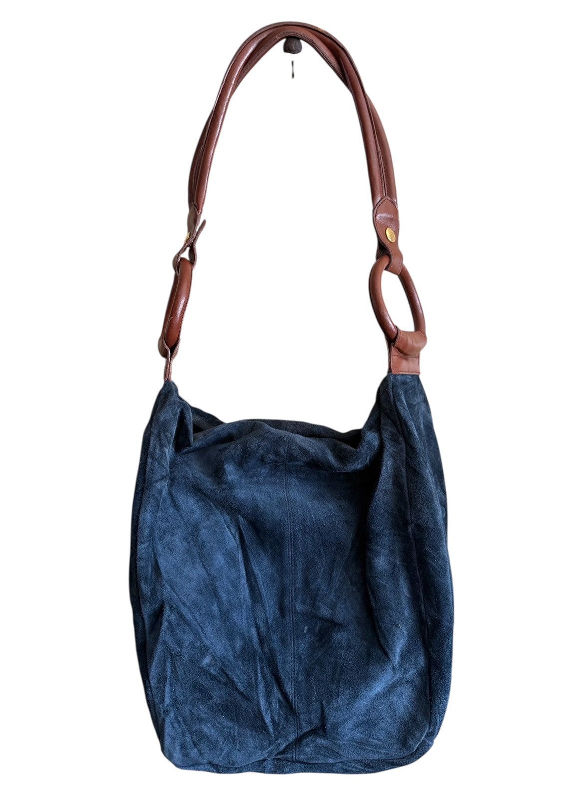 Japanese Brand Handmade Shoulder Bag Leather Navy Blue Size ONE SIZE - 4 Thumbnail