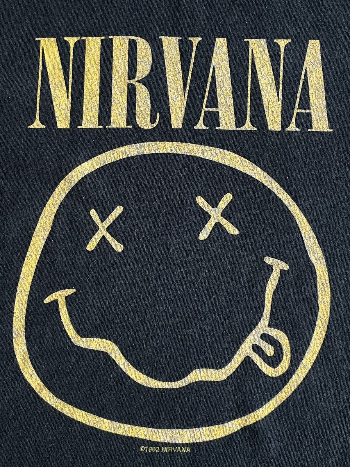 Band Tees × Nirvana × Vintage Vintage Nirvana 1992 Smile Logo T-Shirt Reprint Curt Cobain Size US M / EU 48-50 / 2 - 7 Thumbnail