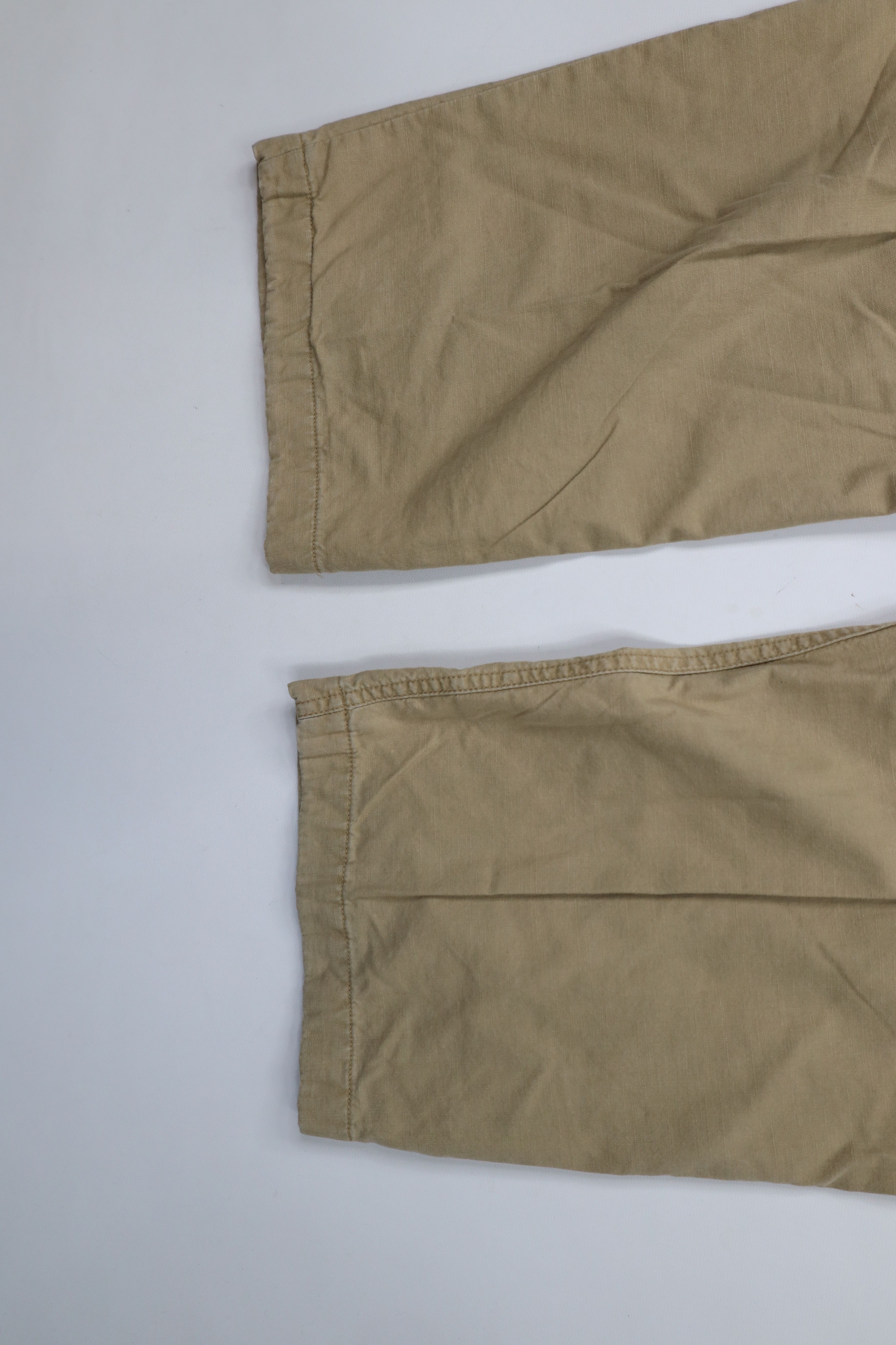 Gap × Vintage Vintage 90s Y2K Gap Chamois Cloth Lined Wide Leg Pants Beige Size US 34 / EU 50 - 11 Thumbnail