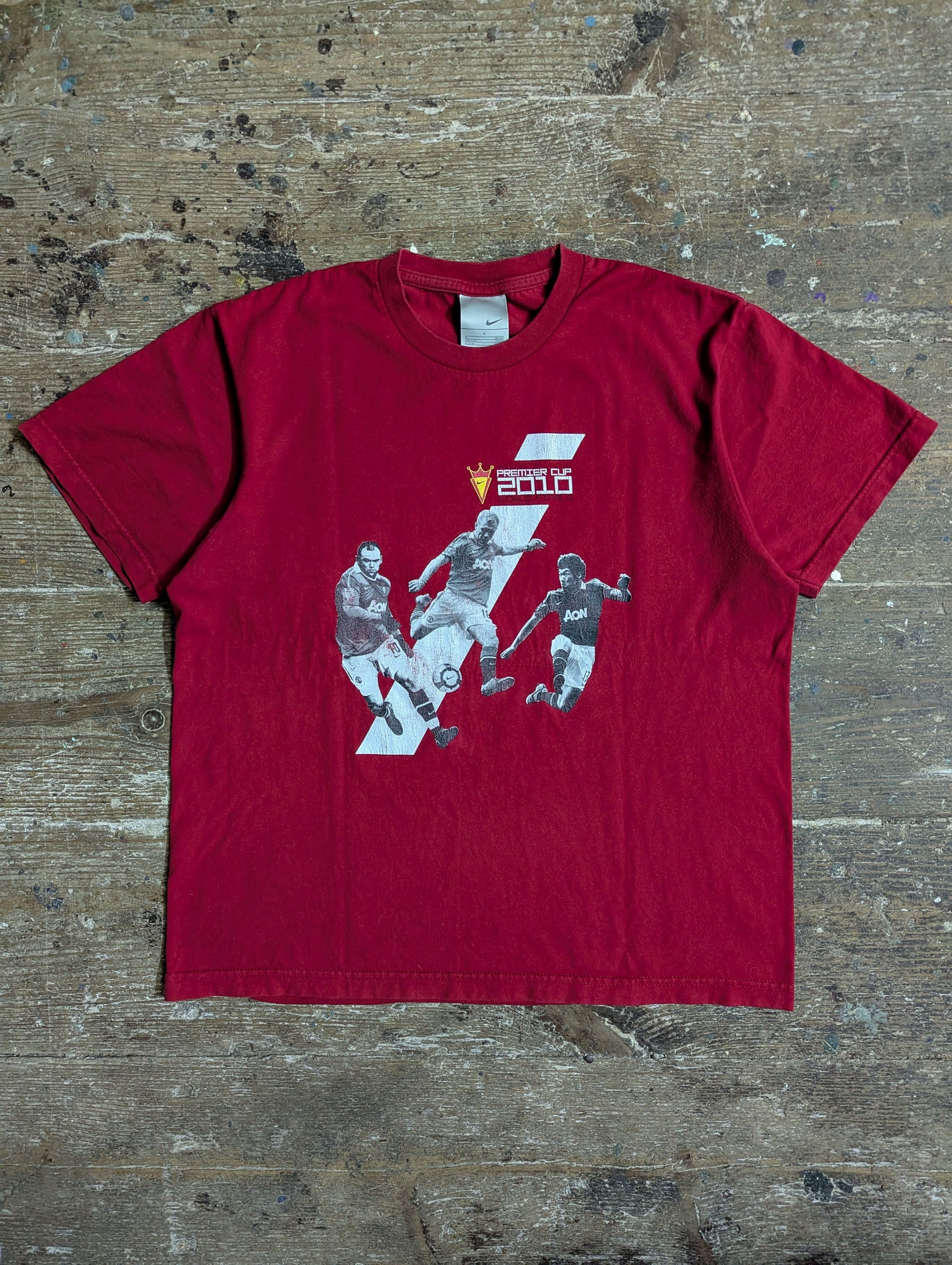 Nike 2010 Nike Manchester United Premier Cup T Shirt Size US L / EU 52-54 / 3 - 2 Thumbnail