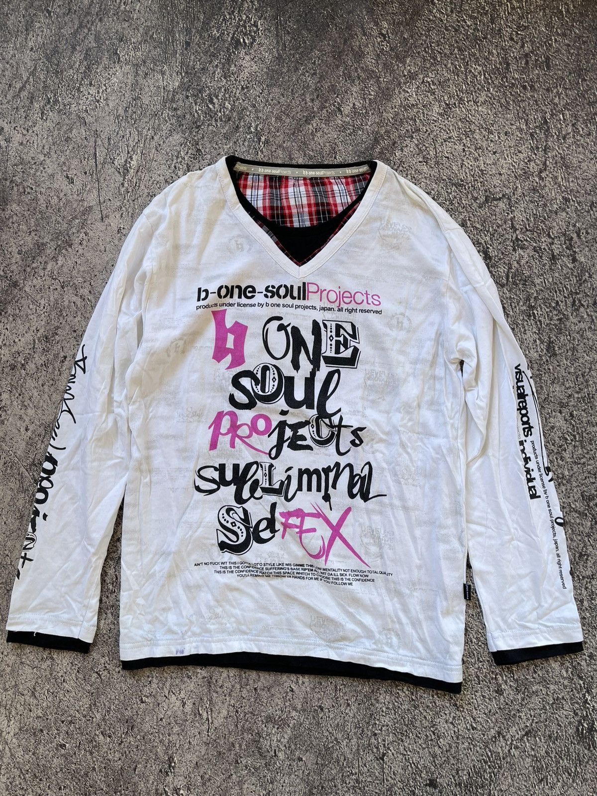 Japanese Brand Y2K B one soul ifsixwasnine longsleeve Size US M / EU 48-50 / 2 - 1 Thumbnail
