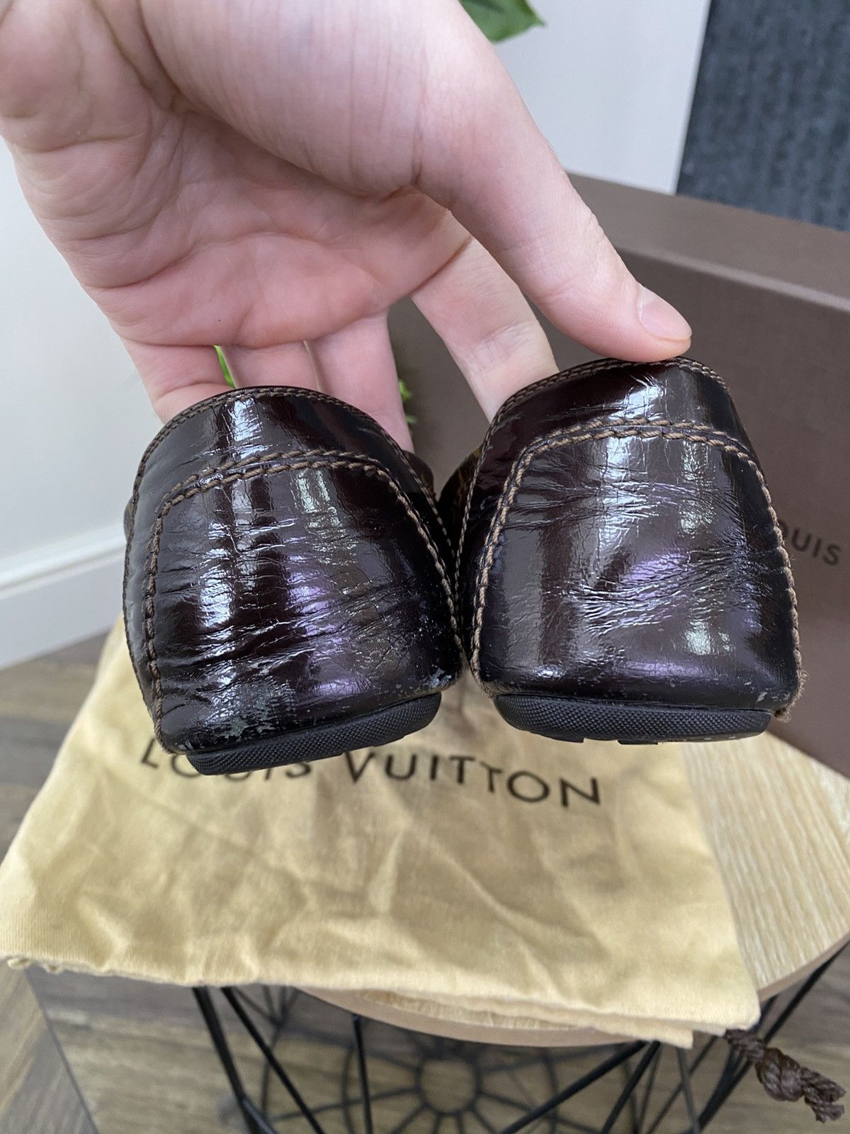 Louis Vuitton Vintage LOUIS VUITTON Monogram Flat Pumps Size US 9 / IT 39 - 13 Thumbnail