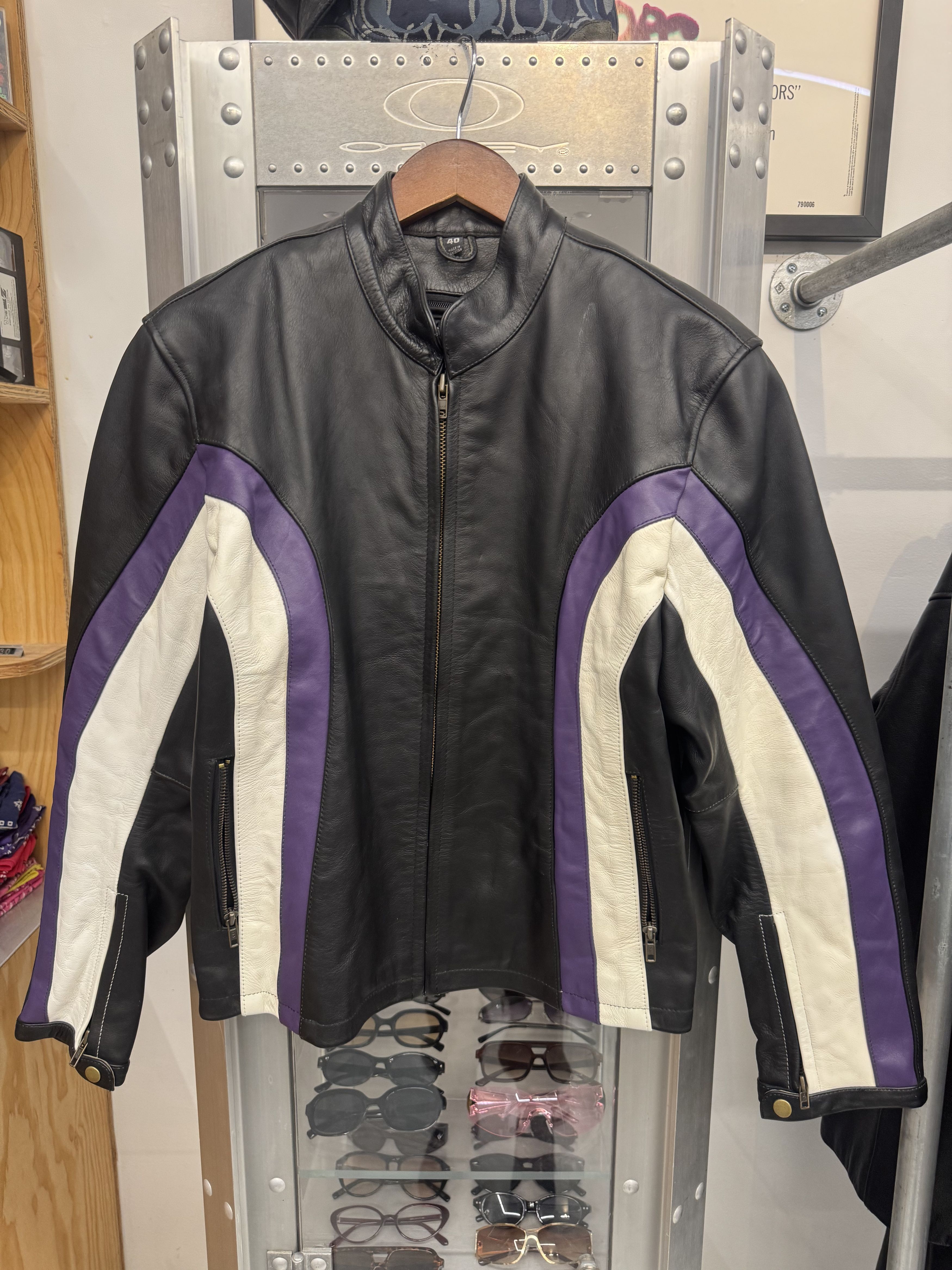 Other Vintage Leather Moto Jacket Size S / US 4 / IT 40 - 1 Thumbnail