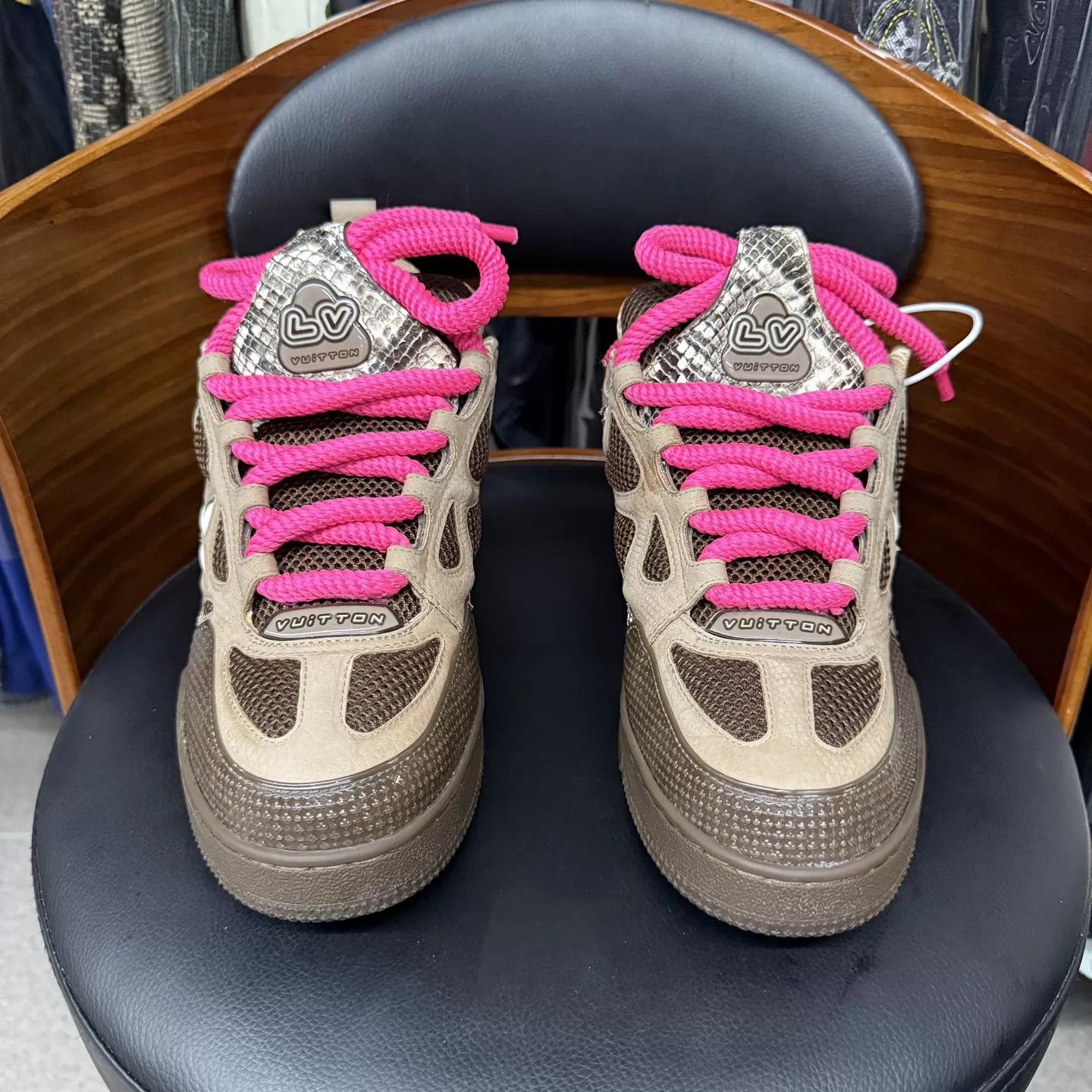 Louis Vuitton LV Skate Mocha Brown Snakeskin US 8 Worn Once Size US 8 / EU 41 - 2 Thumbnail