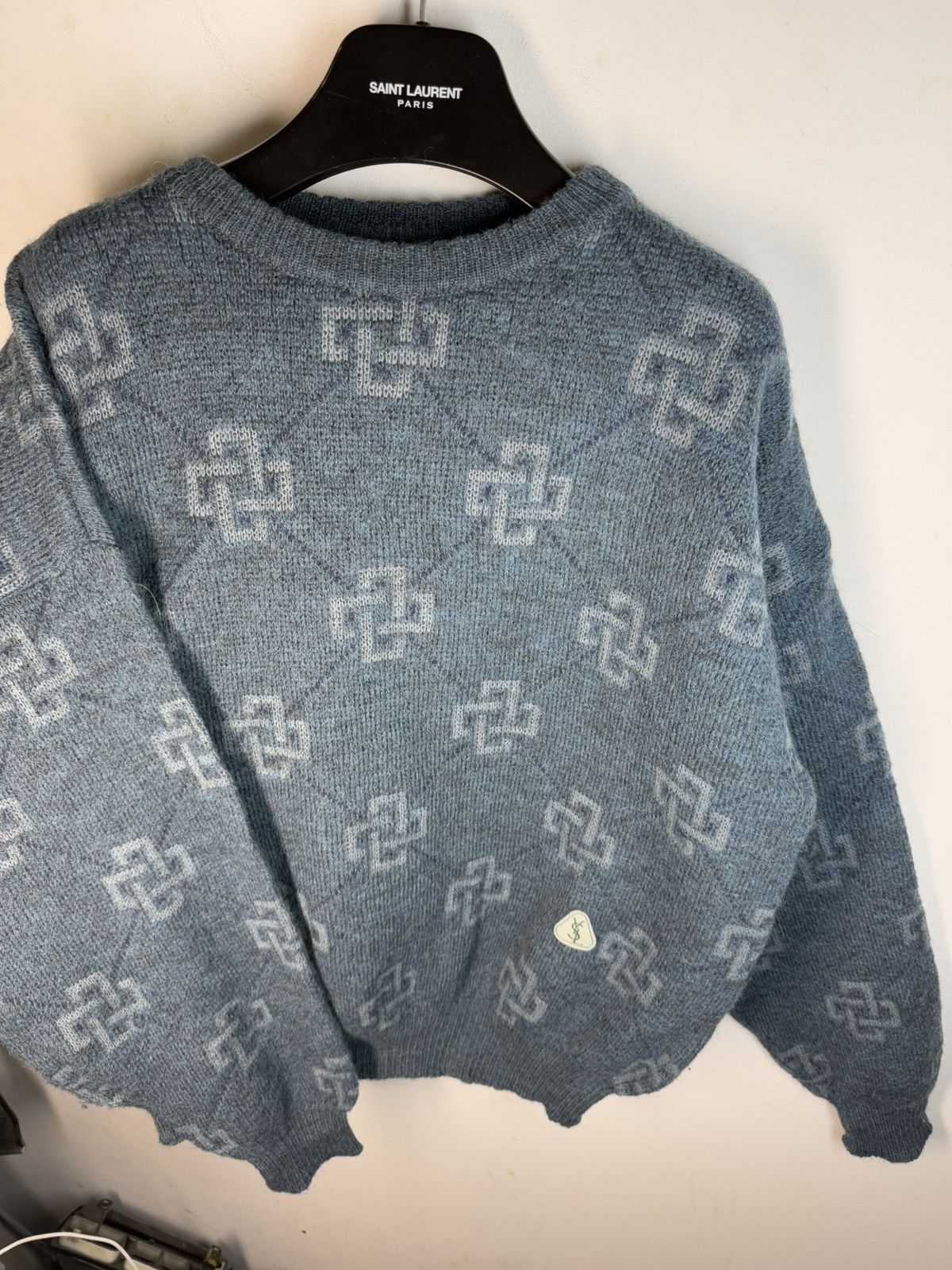 Yves Saint Laurent 1990s YSL Sweater Wool Soft Knitted Vintage Sweatshirt Size US XL / EU 56 / 4 - 11 Thumbnail