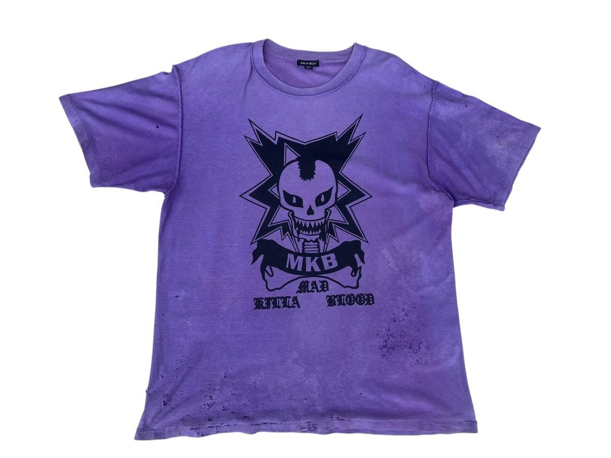 20471120 Trashed Vintage MilkBoy Japan Mad Killa Blood Faded Tees Size US L / EU 52-54 / 3 - 1 Thumbnail