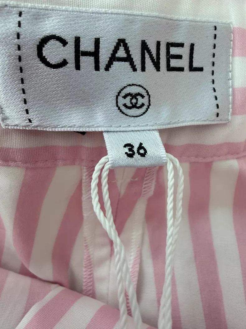 Chanel Chanel Spring and summer new Coco Beach series pink and wh Size 24" / US 00 / IT 34 - 4 Thumbnail