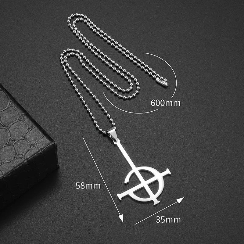 Vintage Geometric Pattern Pendant Necklace Size ONE SIZE - 7 Thumbnail