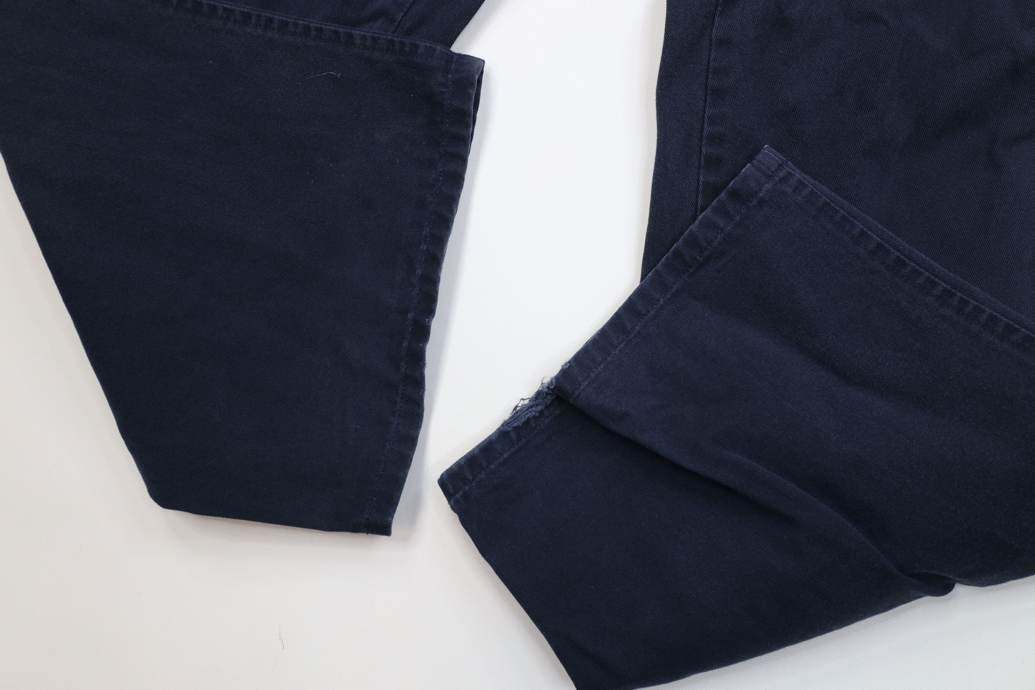 Vintage 80s 90s Ralph Lauren Chino Pants Navy Blue Cotton
