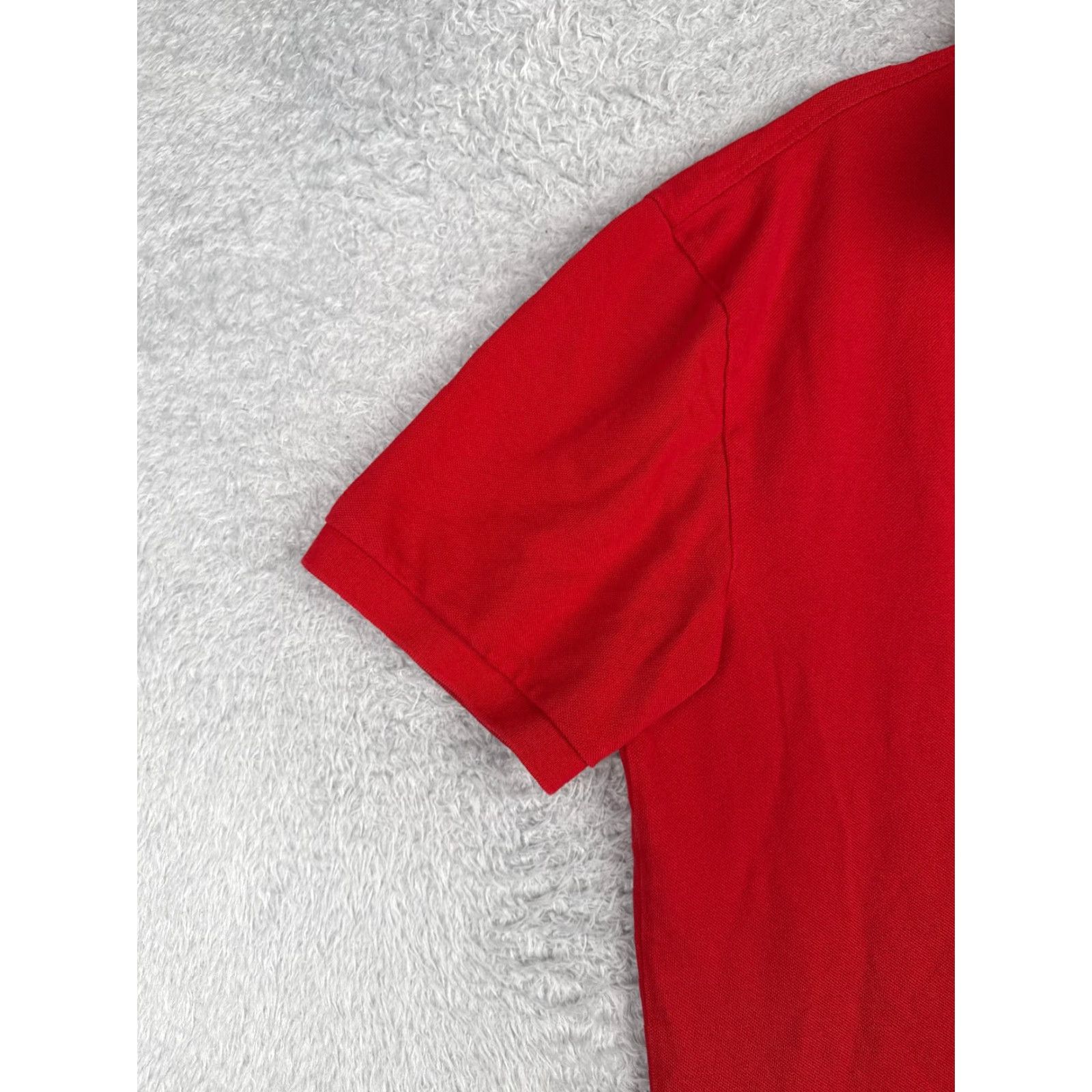 Tommy Hilfiger Tommy Hilfiger Polo Shirt Men XL Red 100% Cotton Jersey Short Sleeve Slim Embroidered Logo Polo Size US XL / EU 56 / 4 - 3 Thumbnail