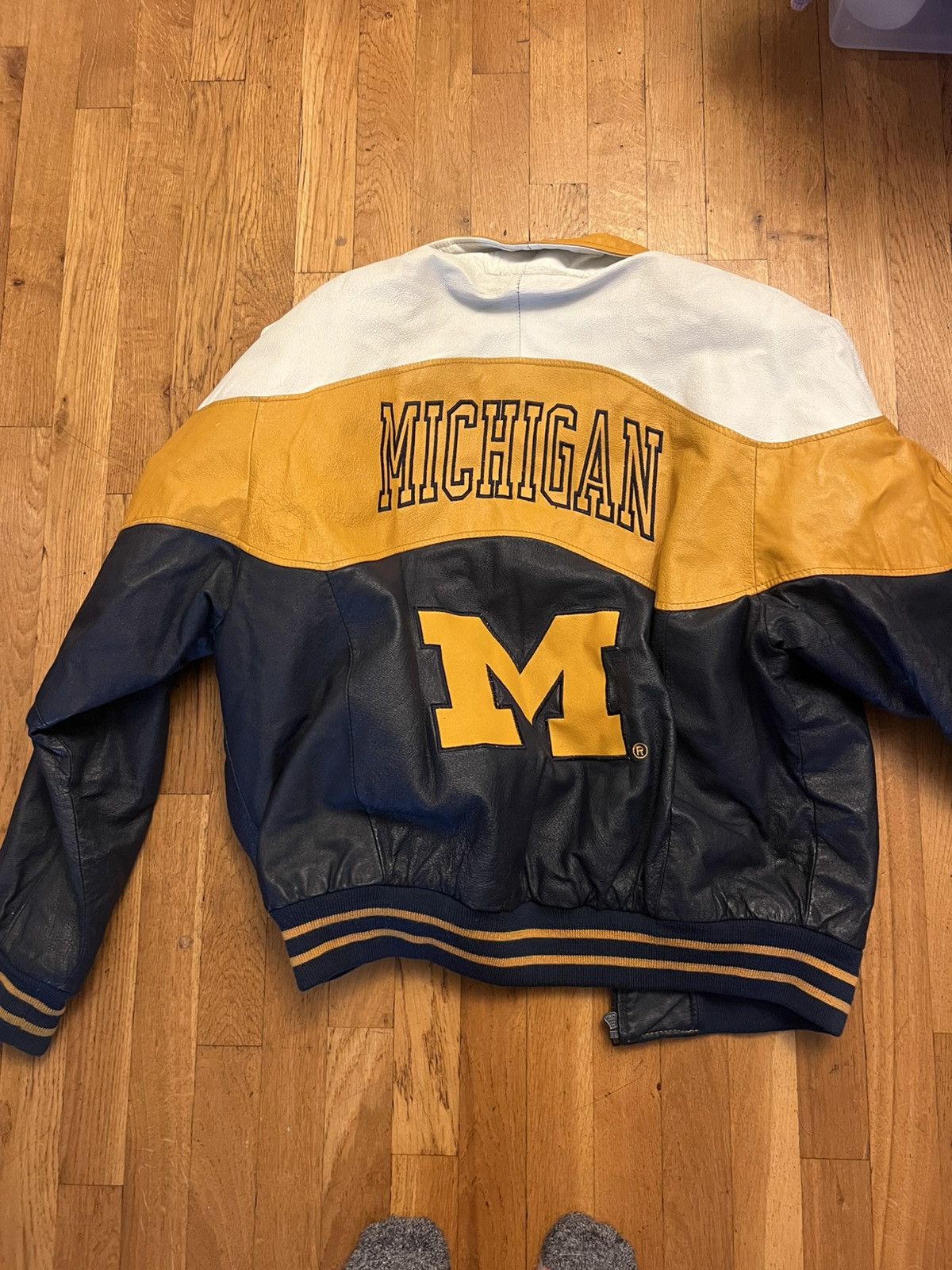 Vintage Michigan Umich leather jacket vintage size xl college phase Size US XL / EU 56 / 4 - 7 Thumbnail