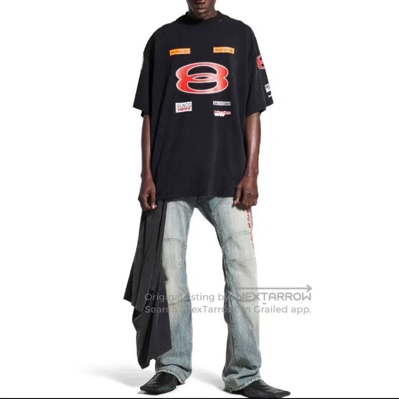 Balenciaga Balenciaga Black Logo Printed Cotton Short Sleeve T-Shirt Size US S / EU 44-46 / 1 - 6 Thumbnail
