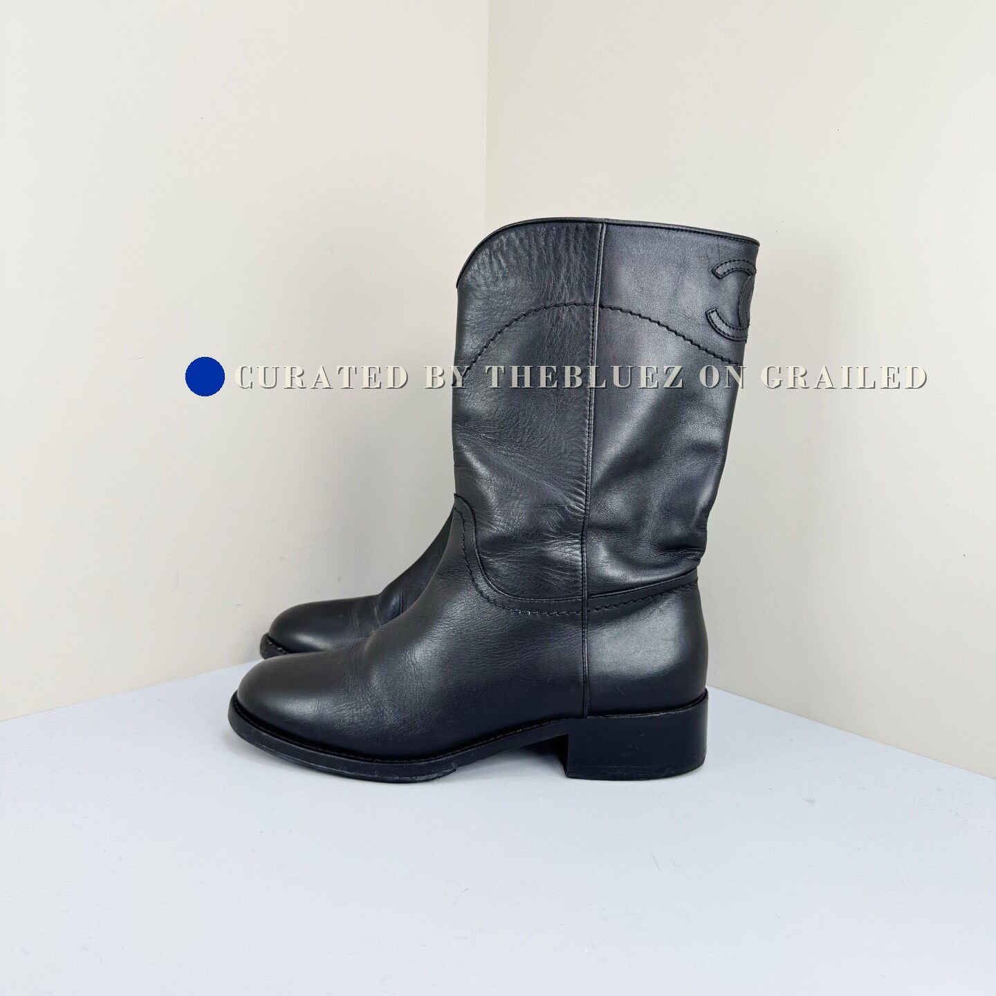 Chanel Chanel Double C Black Logo Short Boots Size US 5.5 / IT 35.5 - 1 Thumbnail