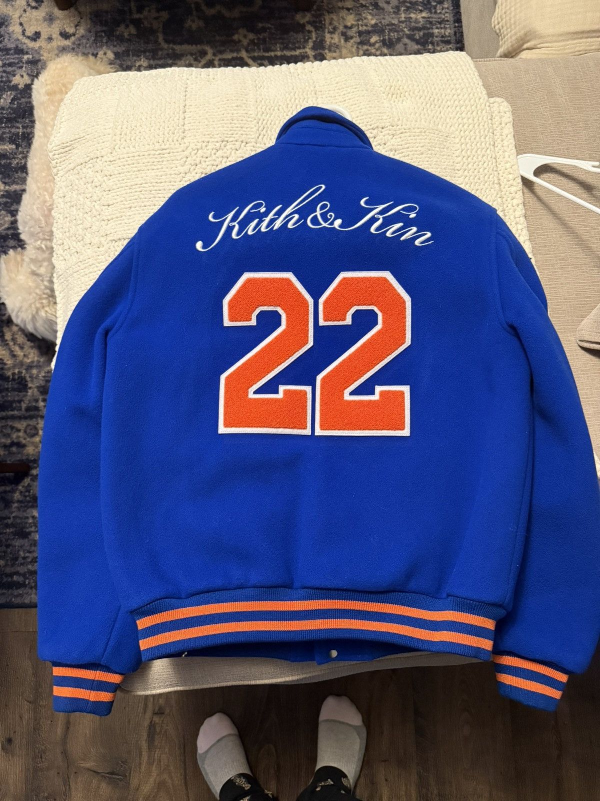 Kith Kith New York Knicks Wool Coaches Jacket Size Xs Royal Blue Size US XS / EU 42 / 0 - 1 Thumbnail