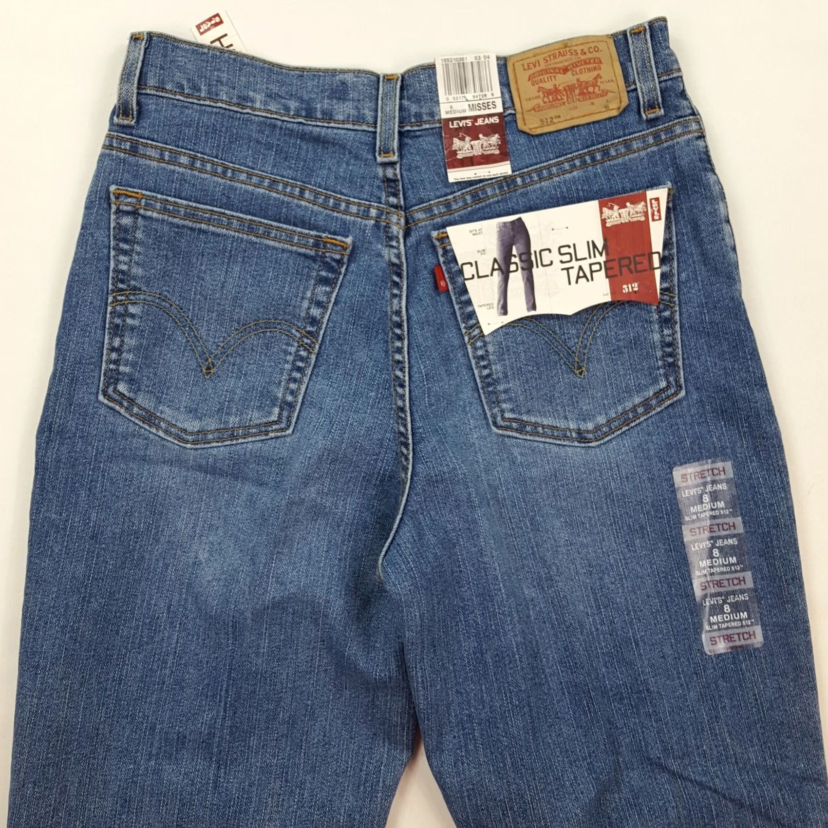 Levi's VINTAGE Levi's 512 Slim Jeans Womens Size 8 Blue Denim 31in Inseam 30in Waist Y2K 90s Retro Rock Workwear Fashion Size 30" / US 8 / IT 44 - 2 Thumbnail