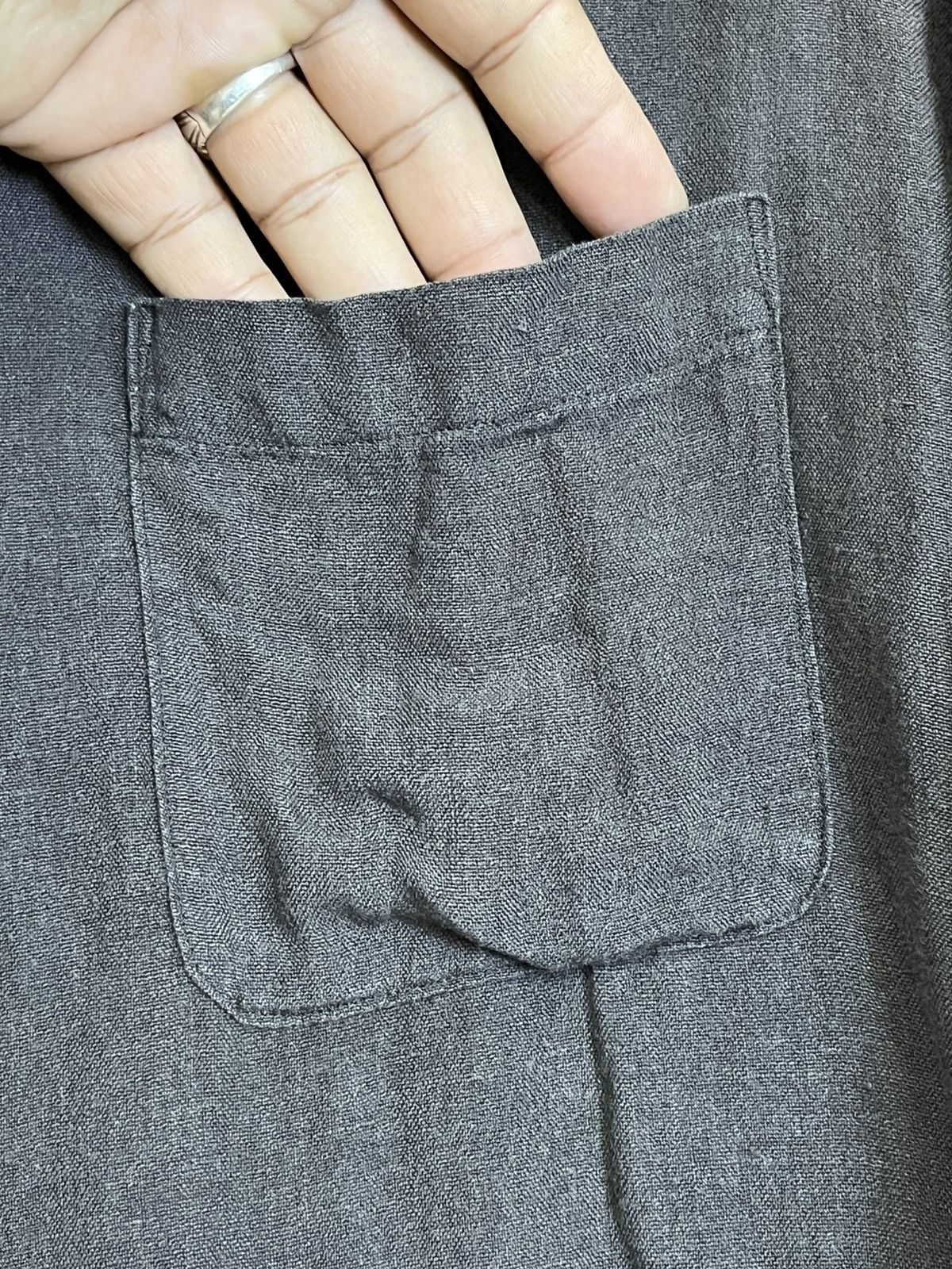 Yohji Yamamoto Y’S FOR MEN-YOHJI YAMAMOTO LINEN/RAYON BUTTON UPS SHIRT Size US XL / EU 56 / 4 - 4 Thumbnail